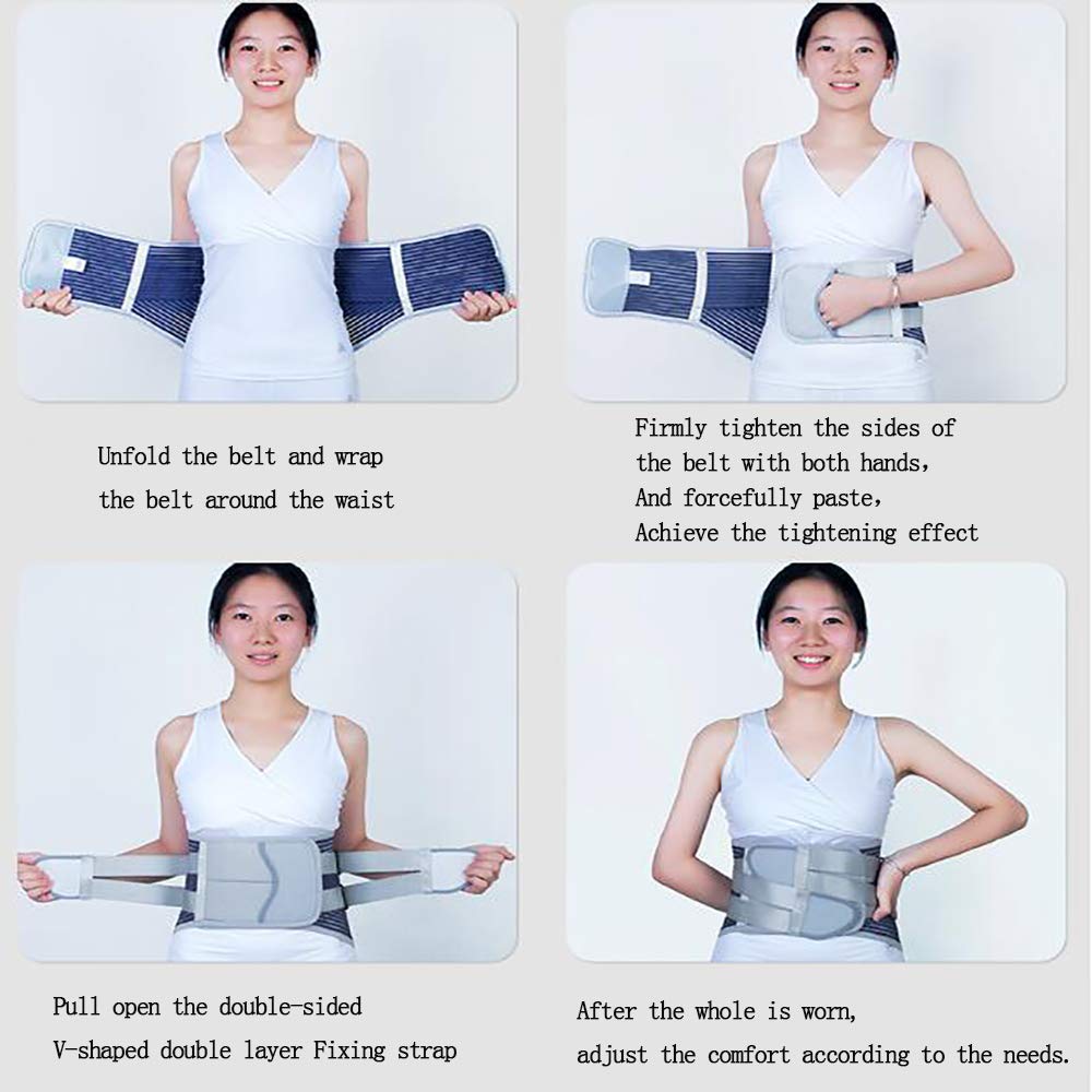 Faja Lumbar Fitness - Cinturón autocalentable - Tractor de Hernia de Disco Lumbar Lumbar - para el Alivio del Dolor Lumbar,M