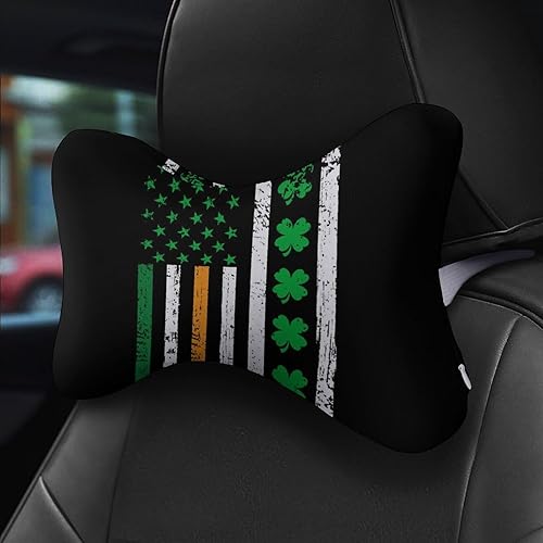 Miniatura 5 de Almohada cervical del día de San Patricio, trébol de trébol, bandera irlandesa, estadounidense, almohada cervical para aliviar el dolor de cuello y