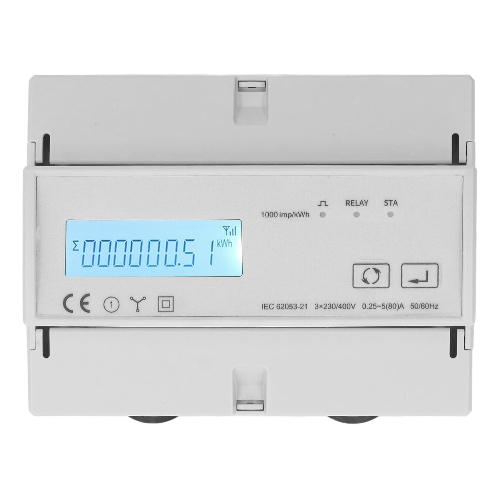 Compteur d'énergie triphasé WiFi wattmètre télécommande moniteur de puissance KWh AC400V - 8