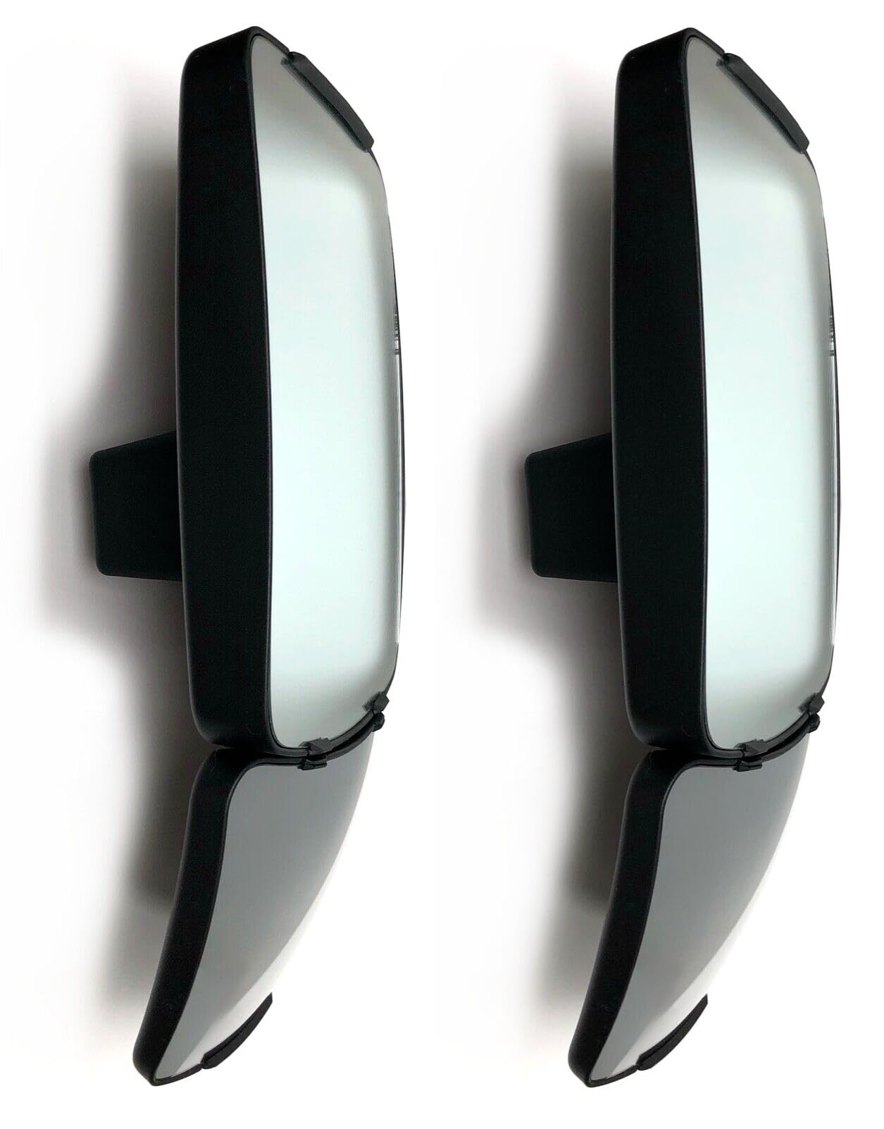 Specchio trattore con supporto 435x233 mm specchio 2 segmenti, sinistro destro o coppia, per New Holland, John Deere, Massey Ferguson, Case IH, Steyr