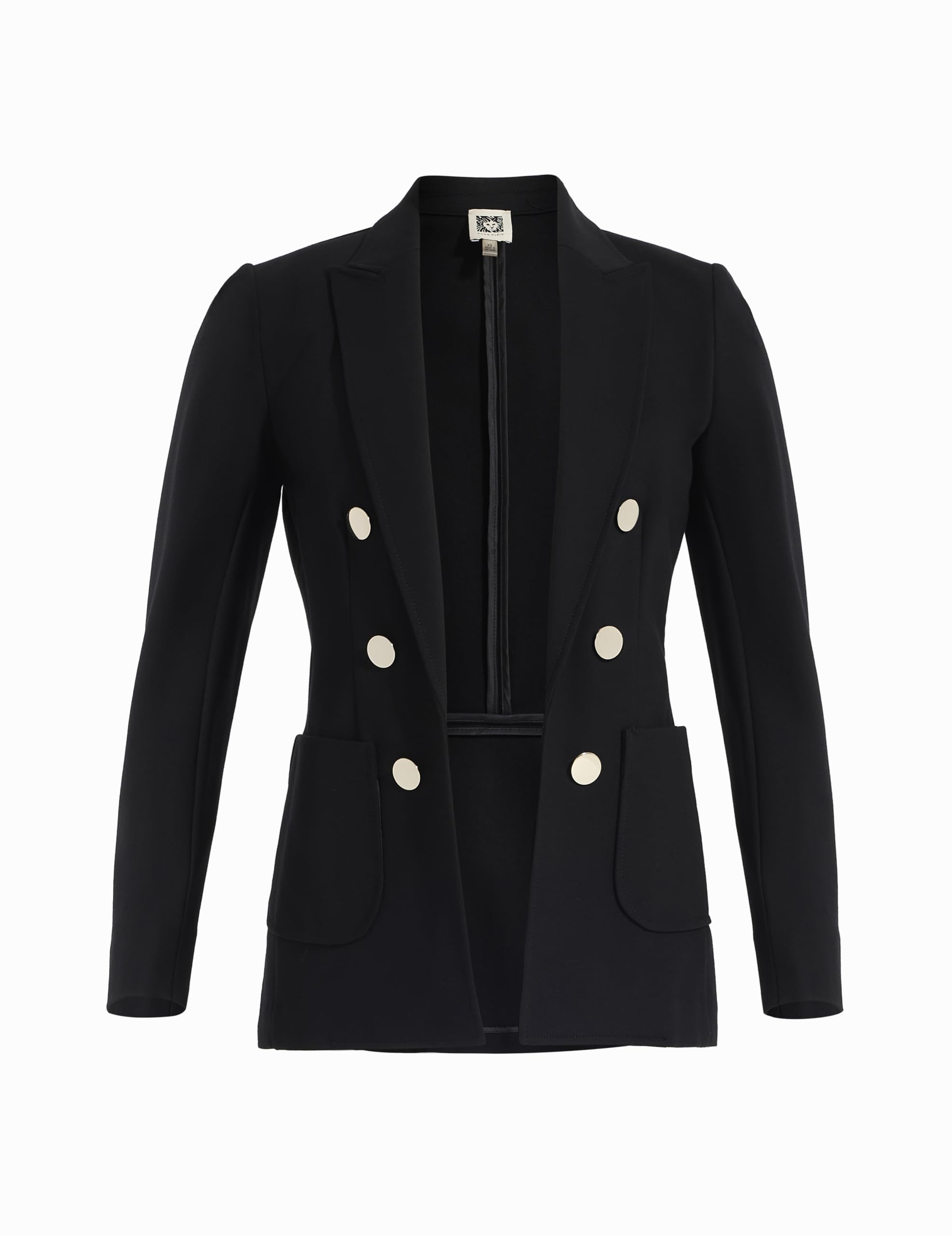 Anne Klein Womens Faux Double-Breasted Blazer