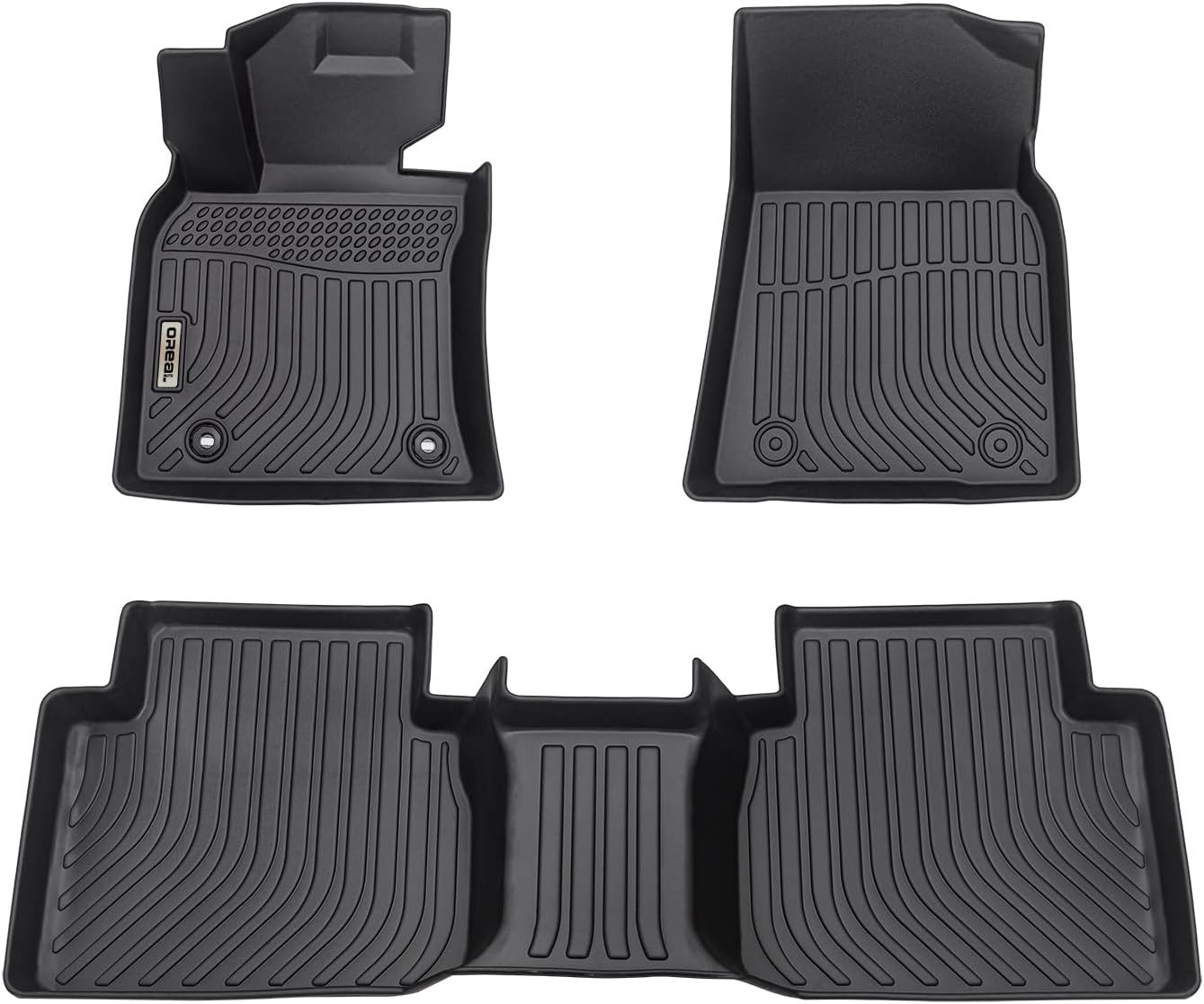 orealtrend Car Mats Replacement for Floor Liners Camry 8th 2018-2024 (Not for Hybrid & 2020-2024 AWD Model) All Weather Guard Black Front Rear Car Carpet-Custom Fit Odorless
