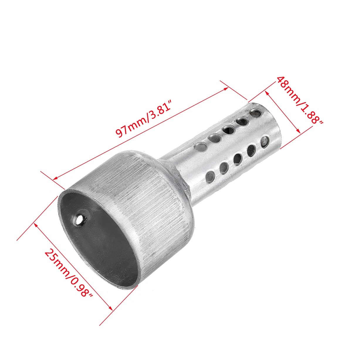 MotoTerminale Scarico Silenziatore Silenziatore per Racer Bobber Chopper Custom per Racer Bobber Chopper Custom 540mm Motorcycle Retro Tail Tubo di Scarico Scarico omologato