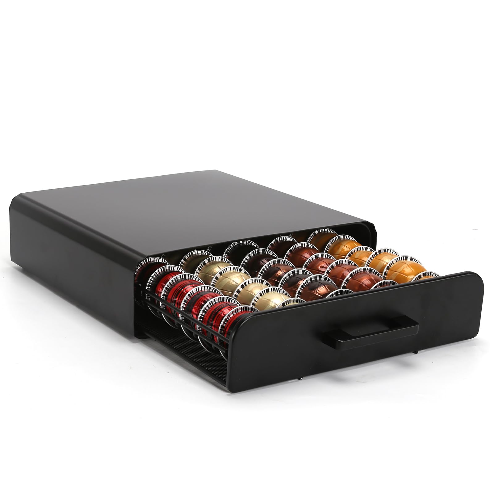 Soporte para Cápsulas de Café,Dispensador Capsulas Vertuo,Organizador Capsulas Vertuo,Cajón para almacenar cápsulas de Vertuoline (capacidad para 40).
