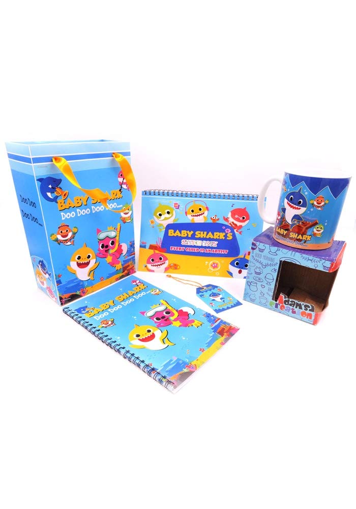5 in 1 Baby Shark Theme Elite Combo|Baby Shark Theme Return Gifts for Birthday