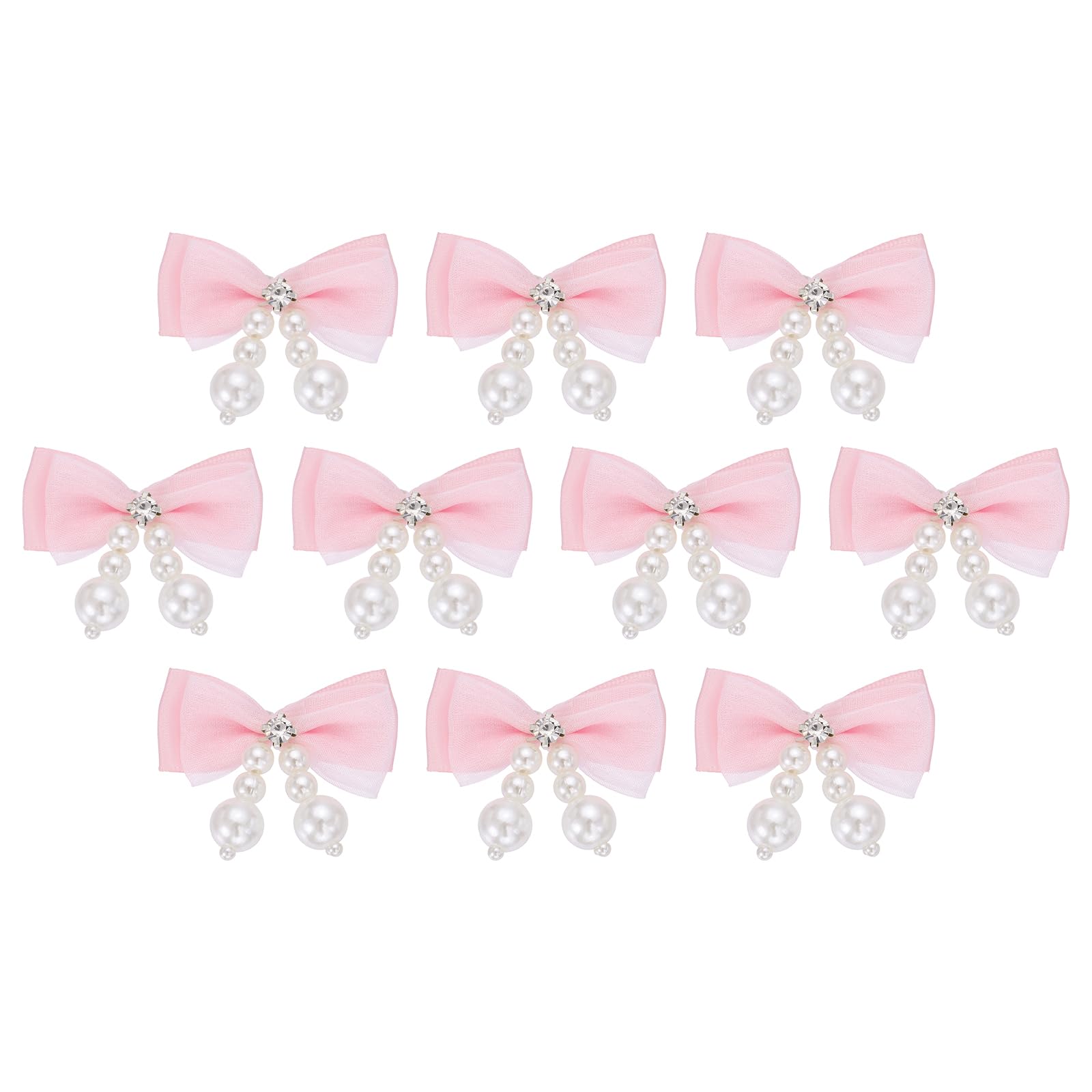 Lazos de malla pequeños para decorar manualidades de bodas y clips para el pelo