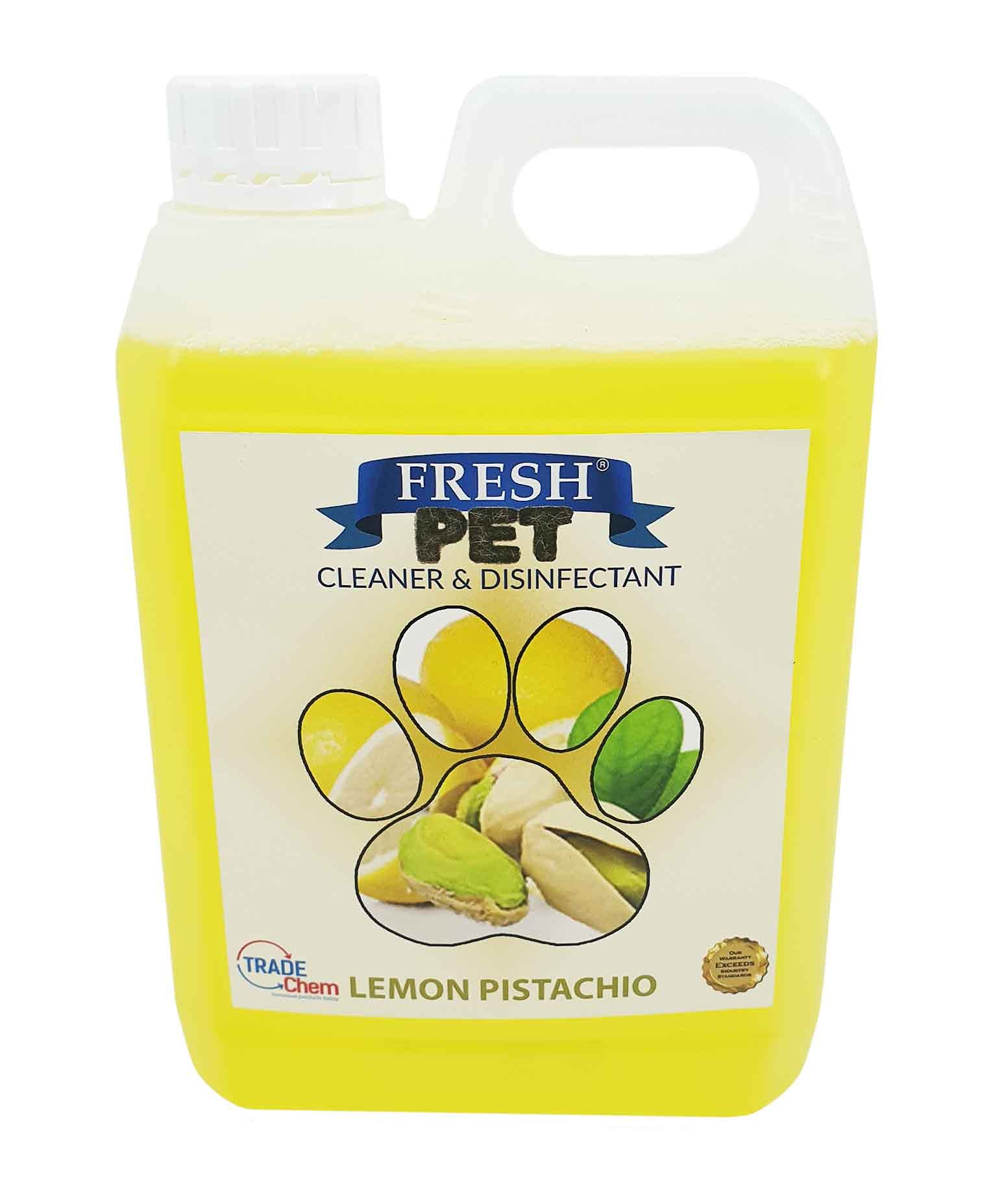Trade Chemicals Pet Disinfectant Deodoriser Cleaner Kennels Artificial Grass Fresh Pet 2L (Sherbet Lemon)