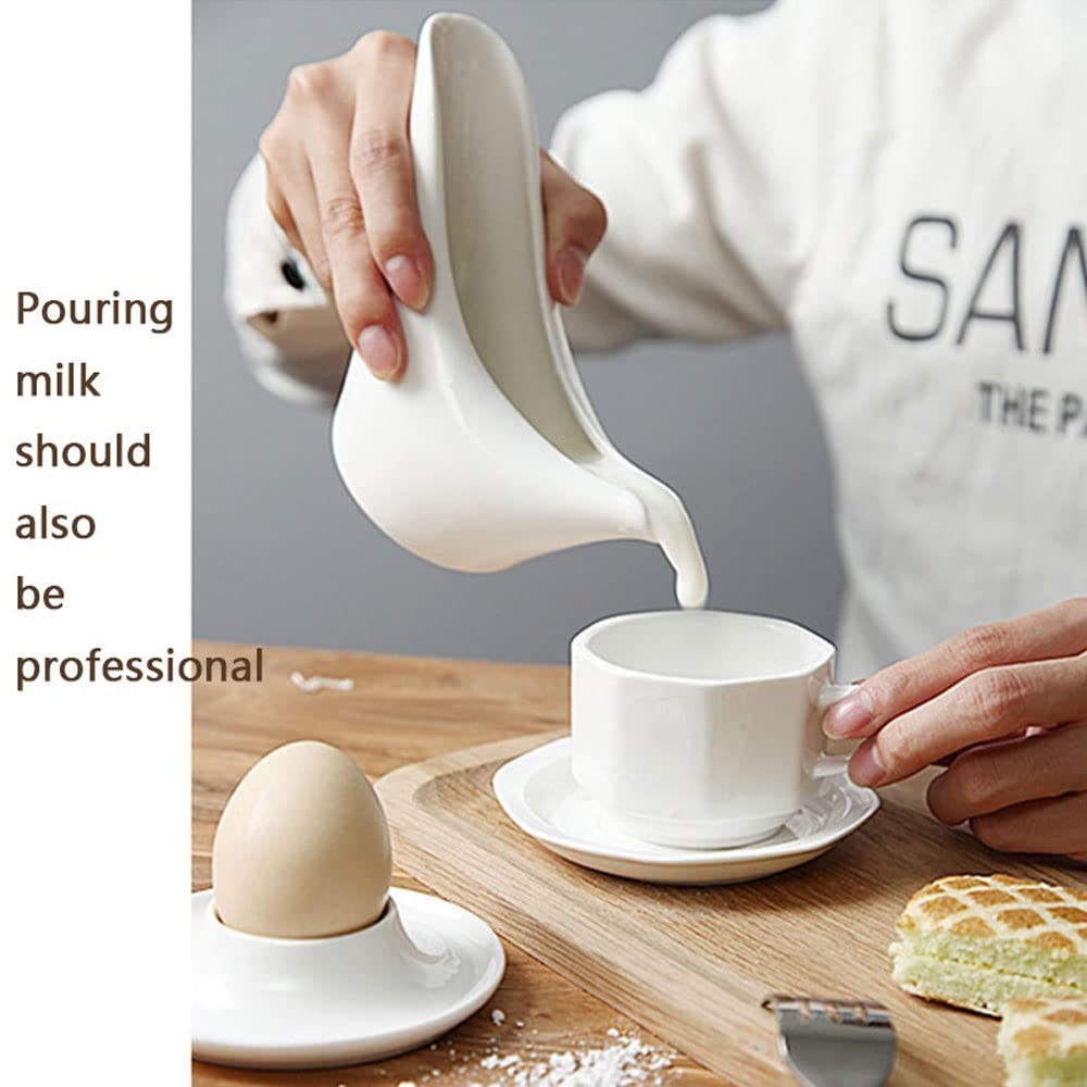 Barco de salsa fácil de verter Gravy Boats Leche Jugs Carne de res Filete Jugo Cubo Bucket Sauce Placa Vajilla Accesorios de Café para servir aderezo para ensaladas, caldo, pimienta negra ( Size : L )