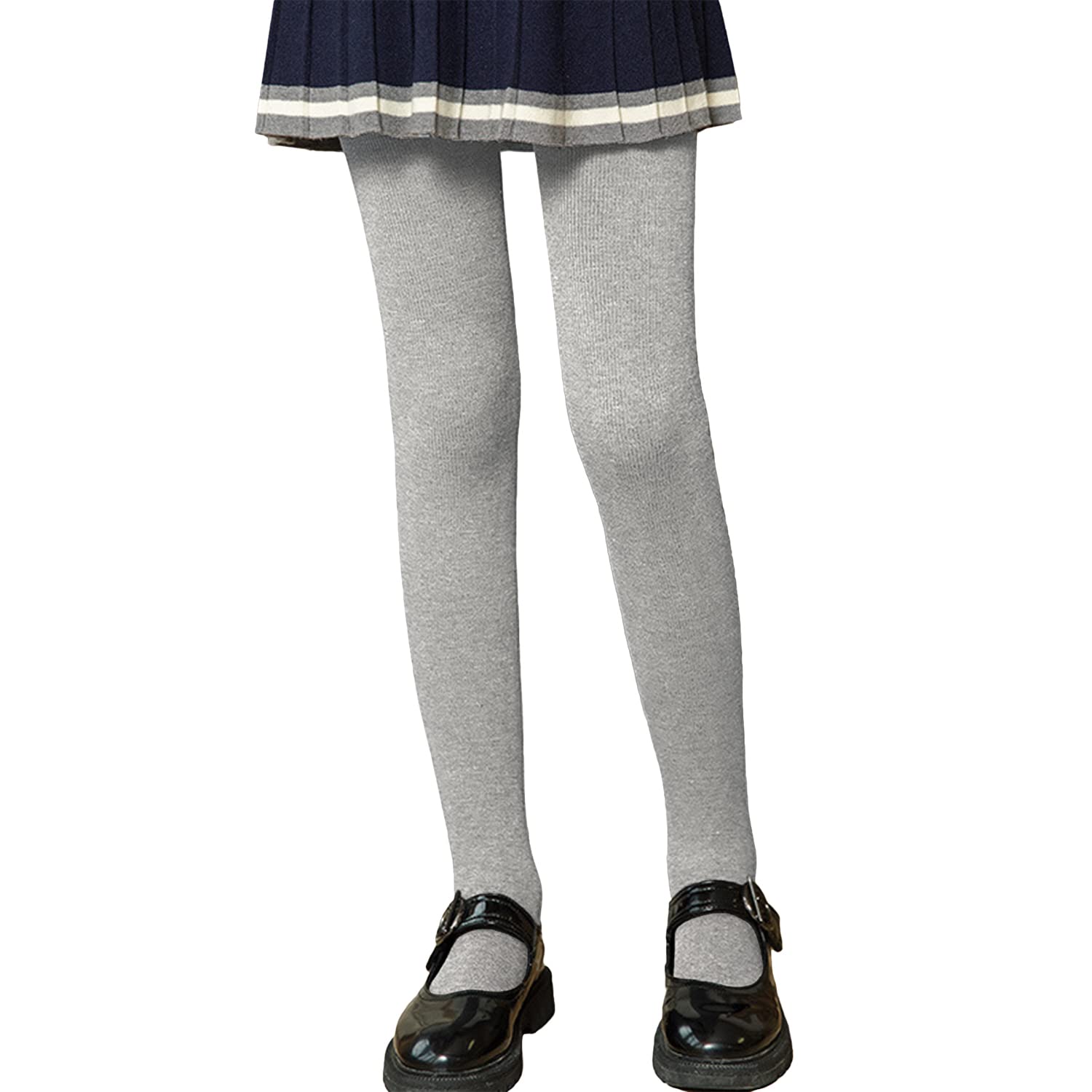 Lolantagirls Winter Tights Thick Fleece Lined Strechy Soft Knitted