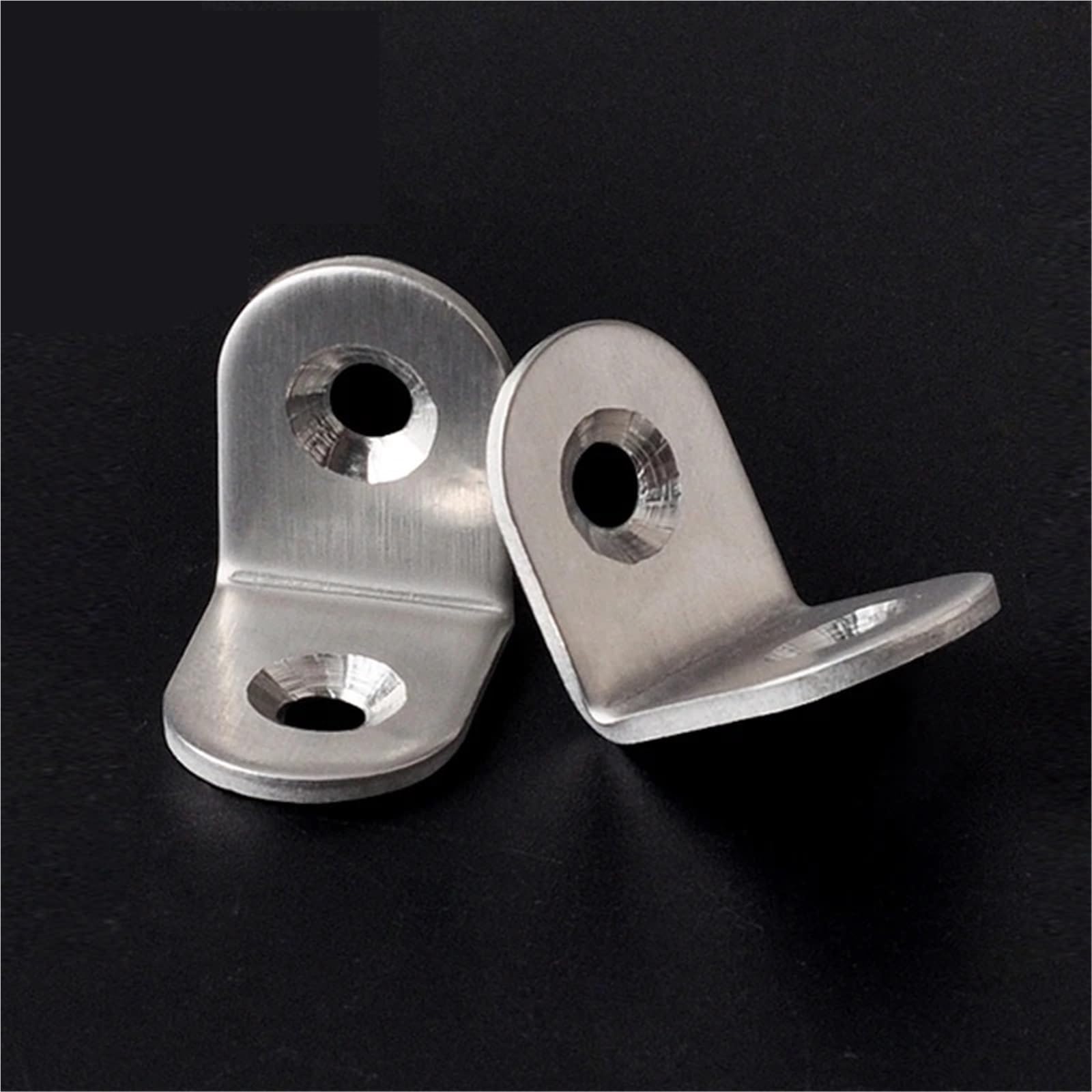 Staffe Angolari 10 pezzi di elementi fissaggio in acciaio inossidabile, supporto angolare protezione for mobili(80x80x20mm)