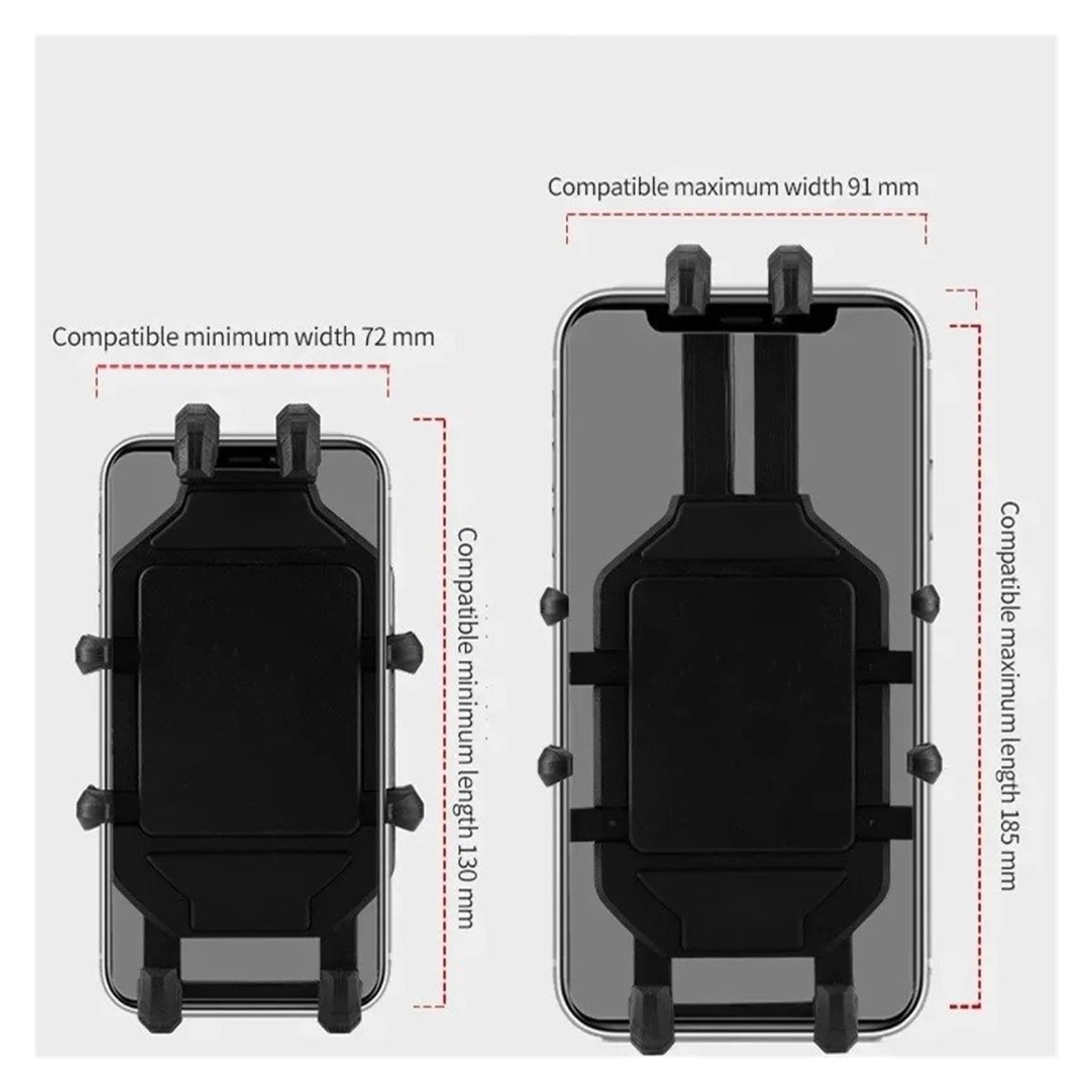 Soporte Móvil Moto Soporte De Teléfono Inalámbrico para Motocicleta 3.0, Cargador Rápido, GPS, para Manillar 4 A 7 Pulgadas
