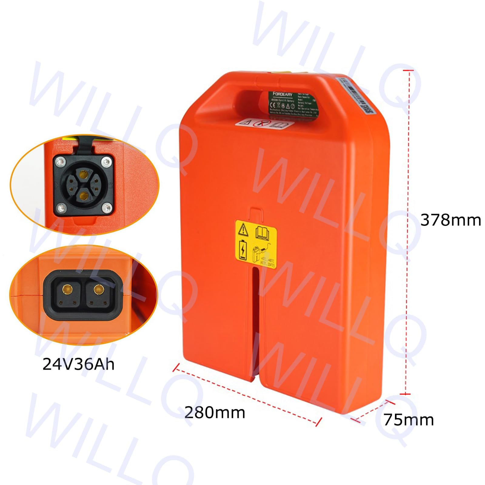 Lithium-Batterie 24V 20Ah 36Ah für elektrischen Hubwagen PTE15N