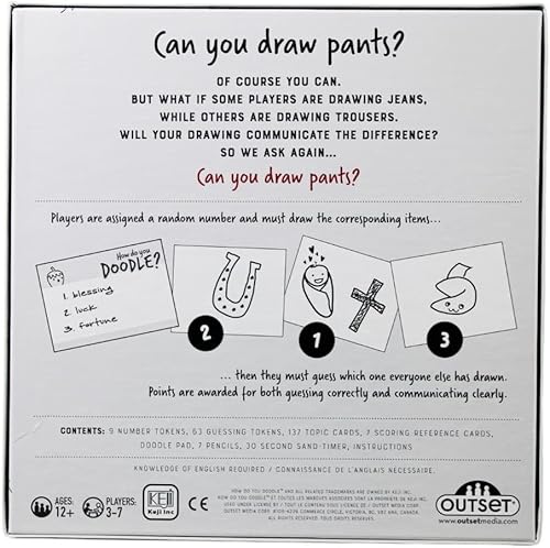 Miniatura 2 de Cómo garabatear Juego de mesa, el juego de dibujo de ritmo rápido, para 3 a 7 jugadores de 12 años en adelante por inicio