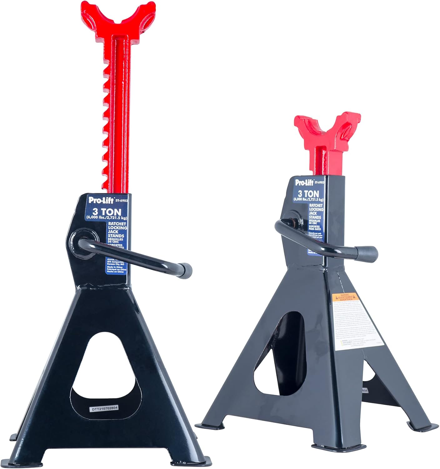 Pro-Lift 3 Ton Jack Stands - Sturdy Steel Construction for Auto, Truck, Farm and Shop Use