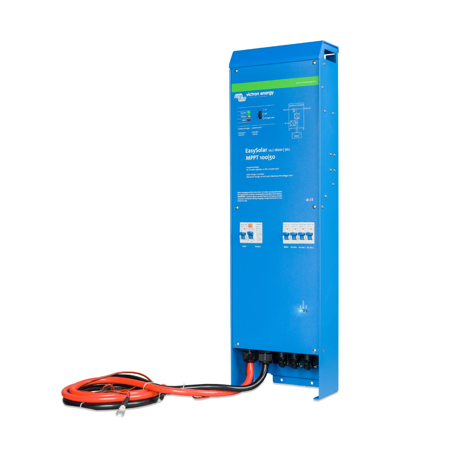 Victron Energy EasySolar 1600VA 12-Volt 230V Inverter 70 amp Caricatore Batteria e Regolatore di Carica Solare MPPT 100V 50 amp