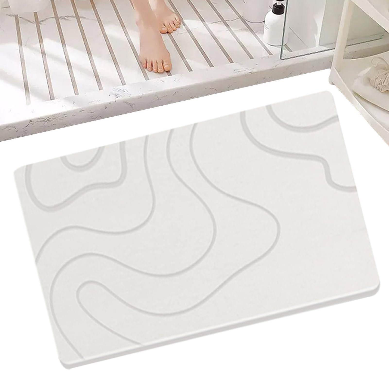 Tapis de douche antidérapant lavable pour en finir avec les sols mouillés