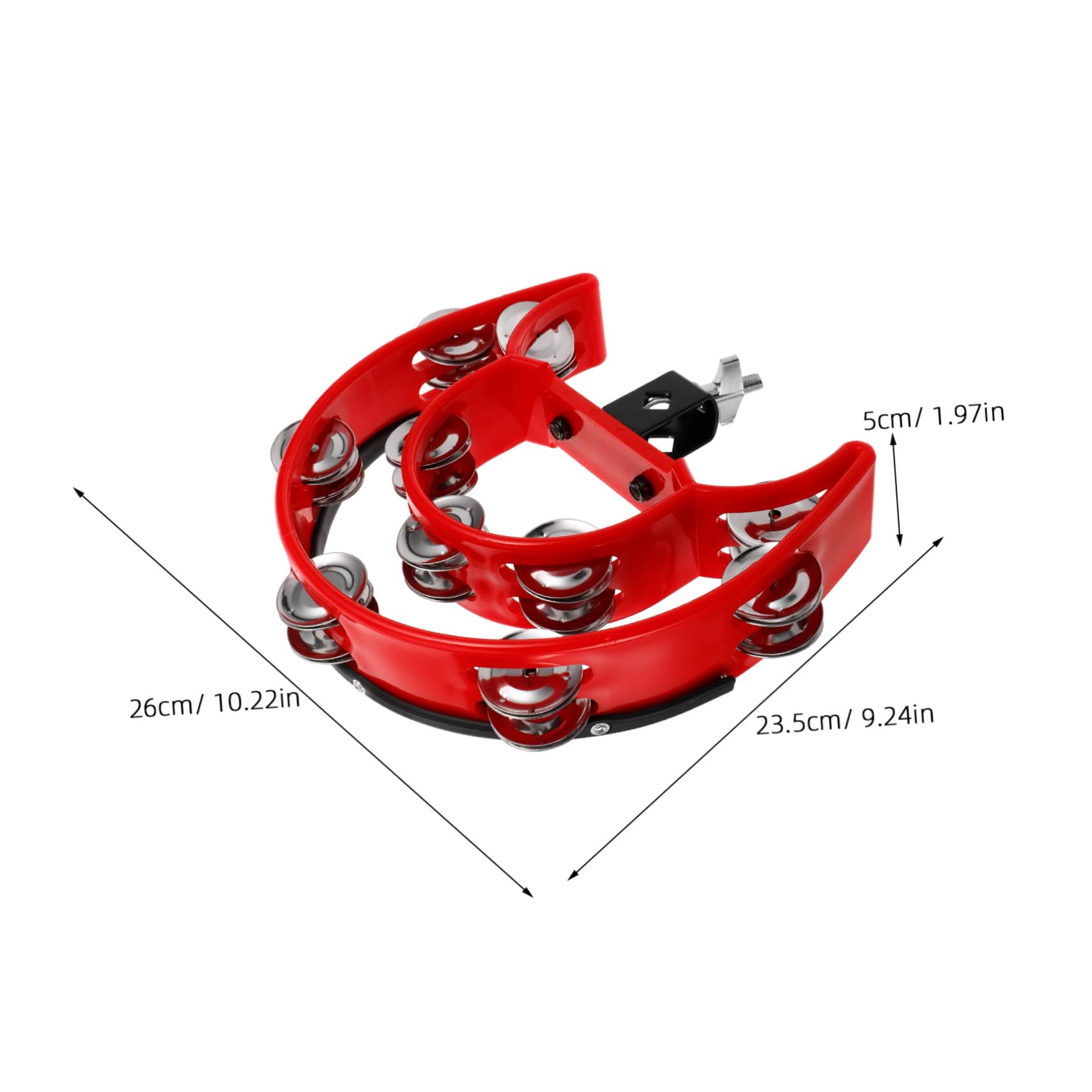 Totority Percussion Tambourine for Drums Strike Bell Hand Bell Kit Drum Hihat Supplies Tambourine Musical Instrument