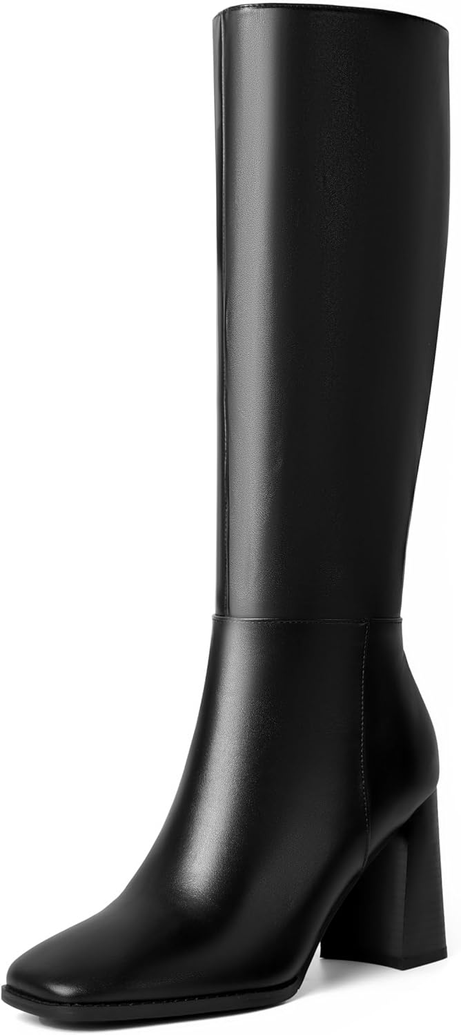 Vivianly Women Knee High Boots - Comfortable Fashion Design