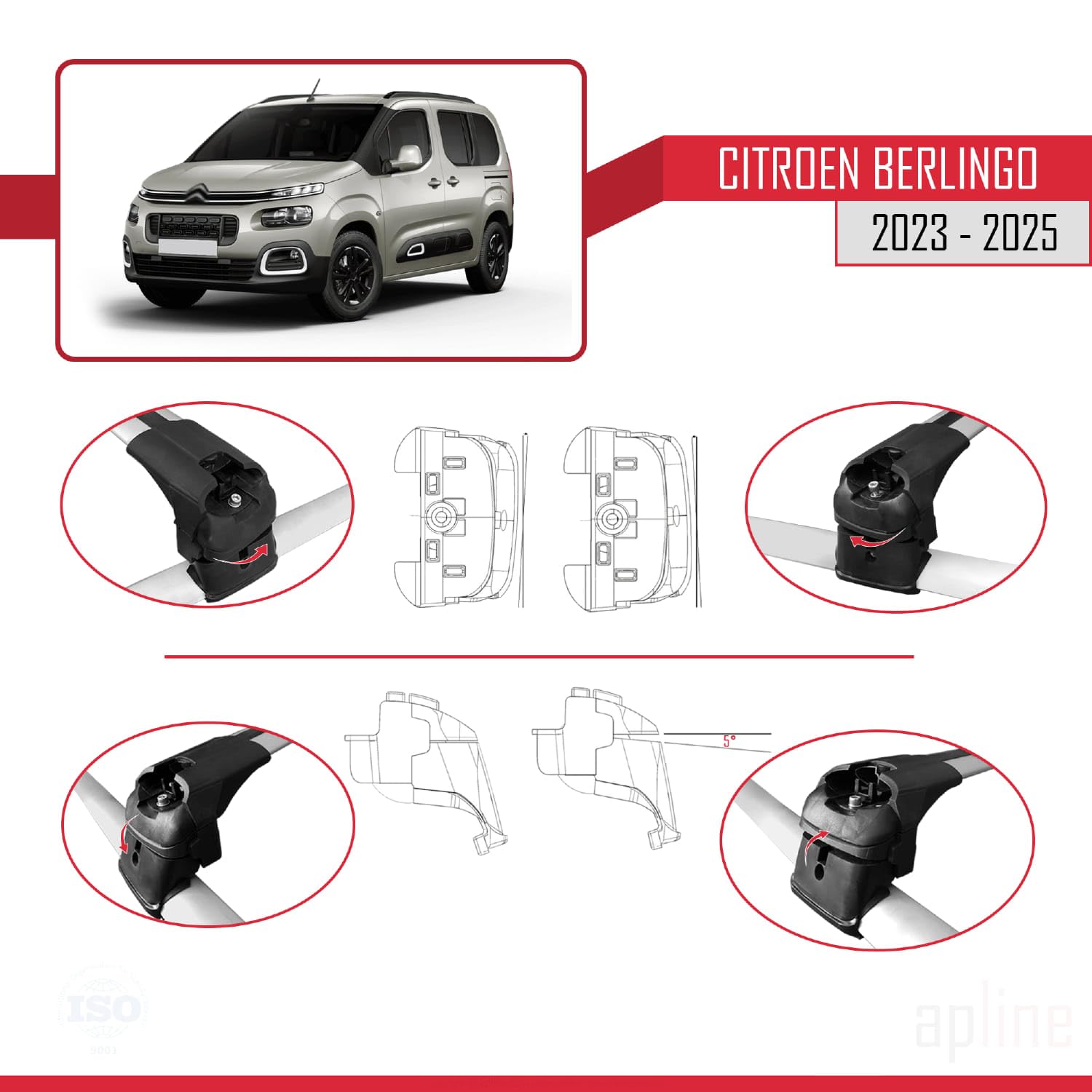 Apline Compatible Con Citroen Berlingo 3 (K9) 2019-2022 BASIC Model