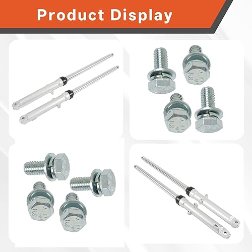 Miniatura 4 de labwork 27 pulgadas de plata Amortiguadores de aceite de horquilla delantera para motocicleta Honda CG125 CT90 CT110 Trail 1 par