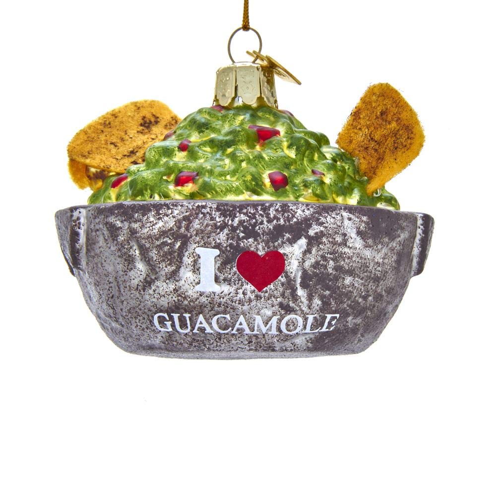 Idee cadeau Noel Guacamole Kurt Adler Noble Gems pour les passionnes de cuisine et d'avocat