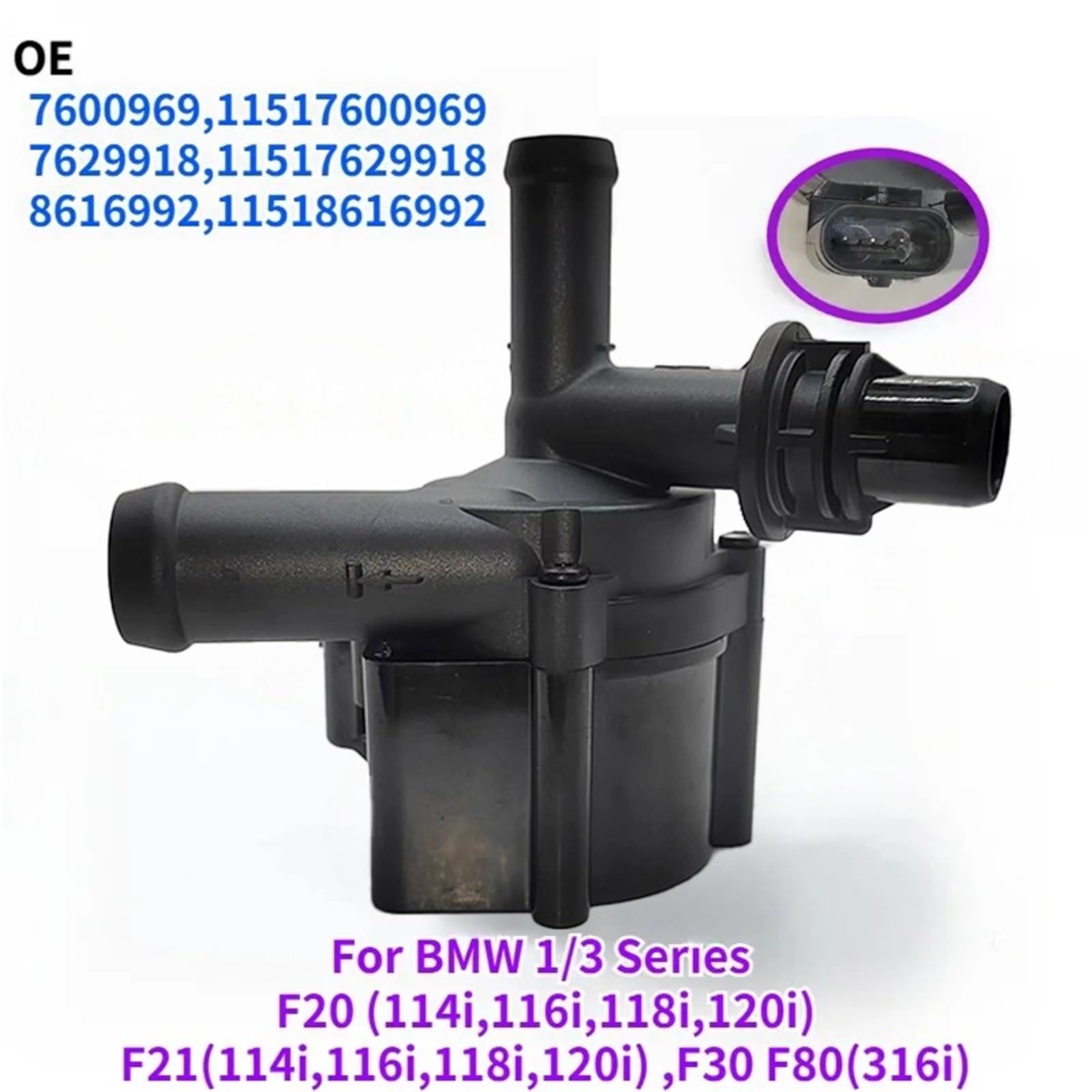 Pompa Dell'acqua Del Motore 7629918 per pompa acqua per BMW Serie F20 componente