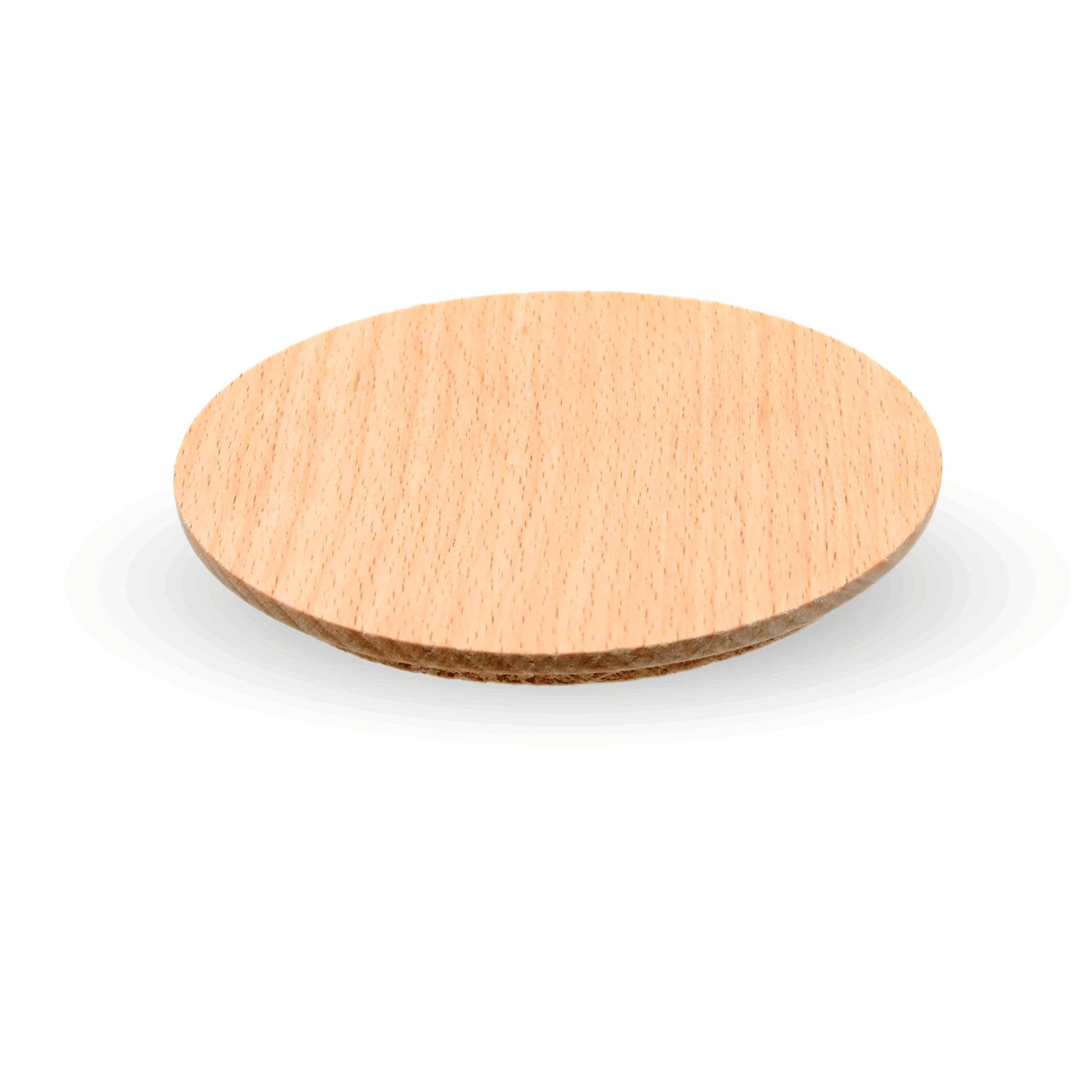 Beech Wooden Lid - Wooden Jar Lid, Wooden Cup Lid, Round Wooden Lid (80/70mm)