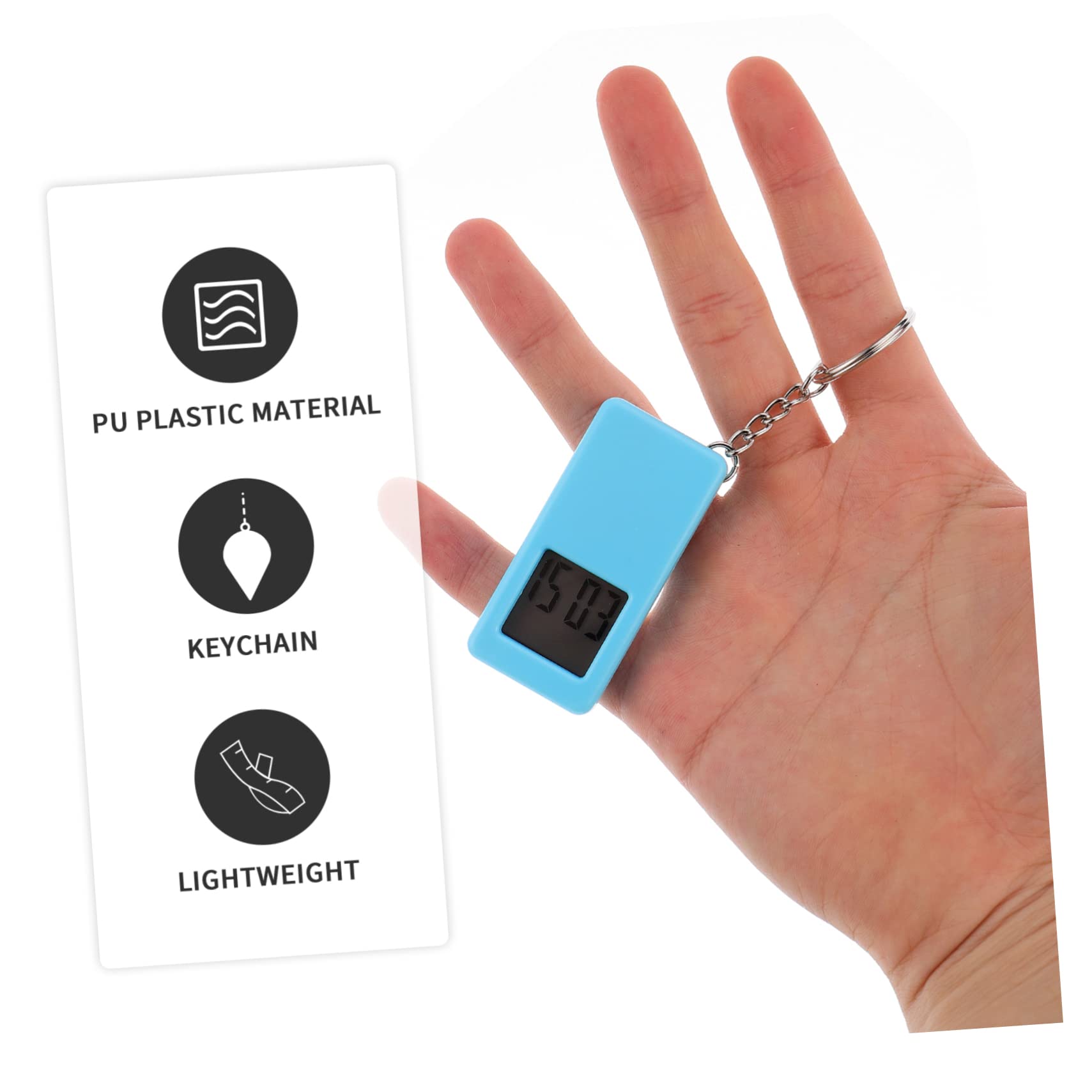 LIFKOME 3 piezas Relojes Digitales de Bolsillo con Anilla para Llavero para Estudiantes