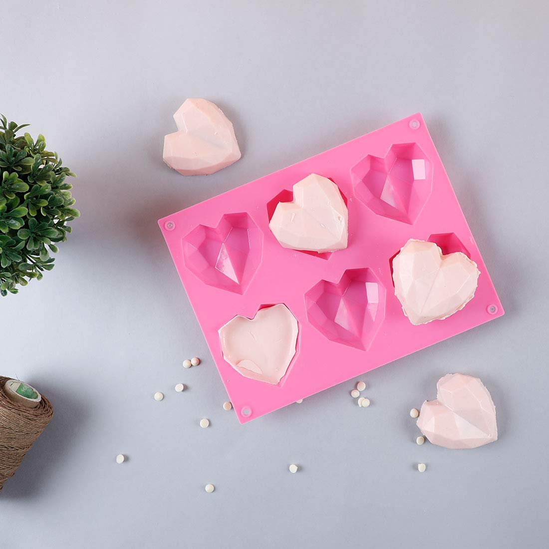 Wonderchef Ambrosia 3D Heart Shaped Mould - Pink, Standard - Image 4 thumbnail