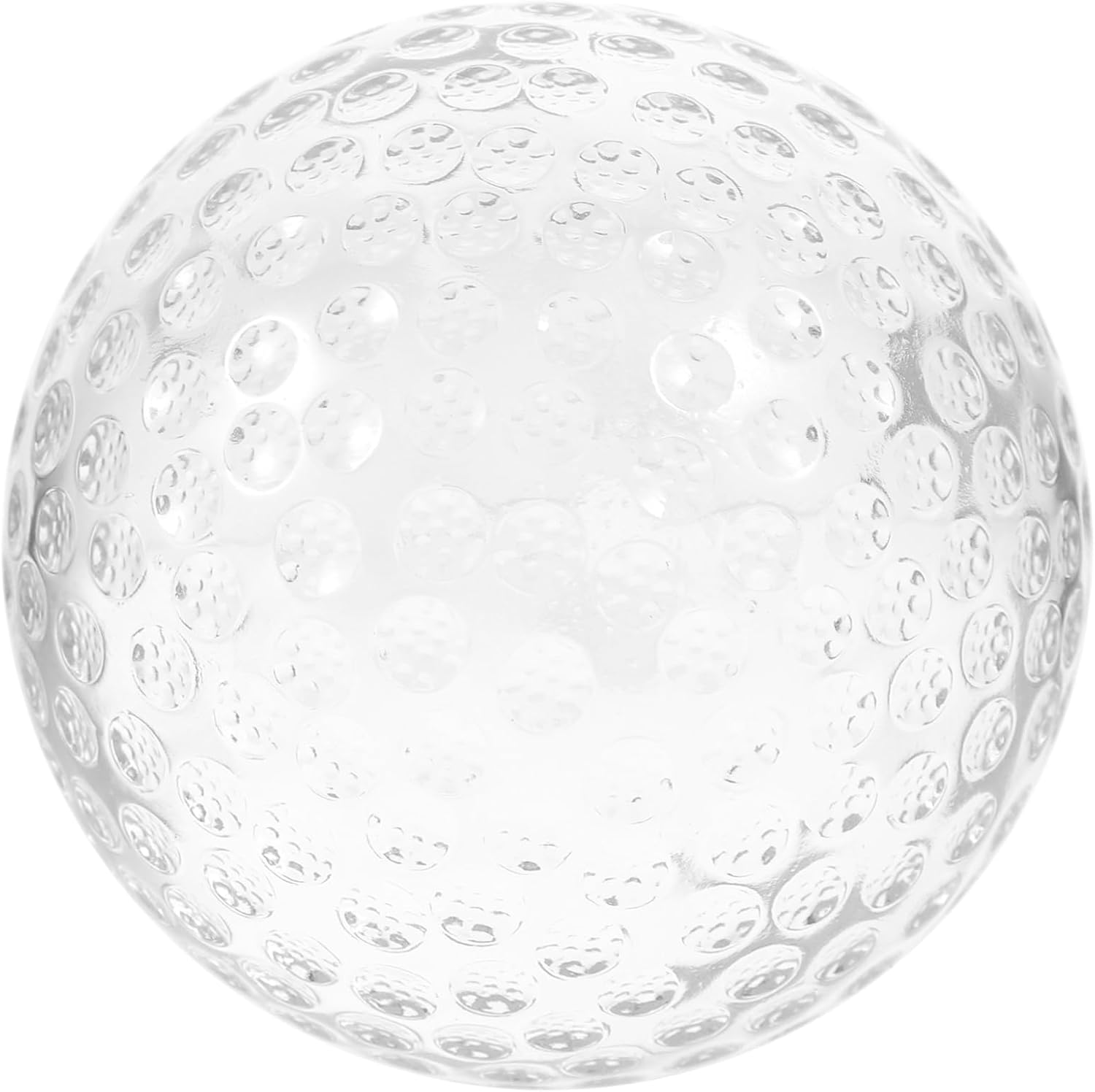 BESTOYARD Glass Golf Ball Decor Textured Glass Sphere for Home Office Elegant Crystal Ball Decoration for Living Room Bedroom