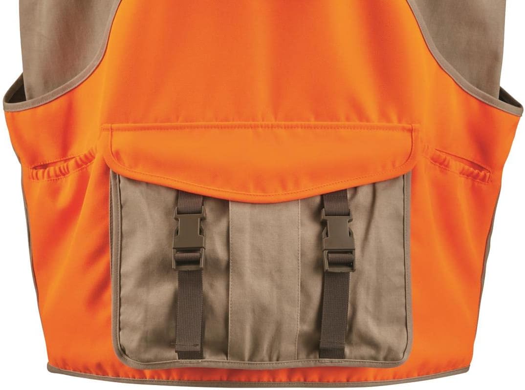 Guide Gear Men's Upland Vest for Bird Hunting, Orange with Back Game Pouch - Image 5