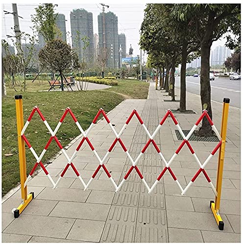 Brama Barierowa, Rozszerzalne Bariery Bezpieczeństwa, Mobilny System Barier, Rozszerzalne Ogrodzenie, Wytrzymała Stalowa Bariera Bezpieczeństwa O Grubości 25 Mm Z Kó-Yellow Black-1.2x3m