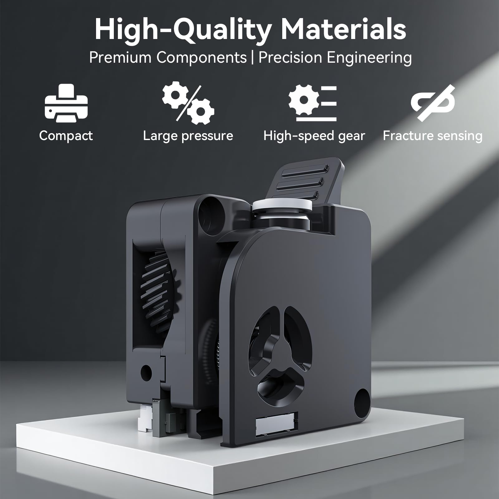 Kit Extrusor Creality K2 Plus con High-Hardness Dual Gears Drive, Built-in Filamento Break Sensor, Fuerza de hasta 80N, Alto Par de Extrusión Comaptible with Creality K2 Plus Combo Impresora 3D