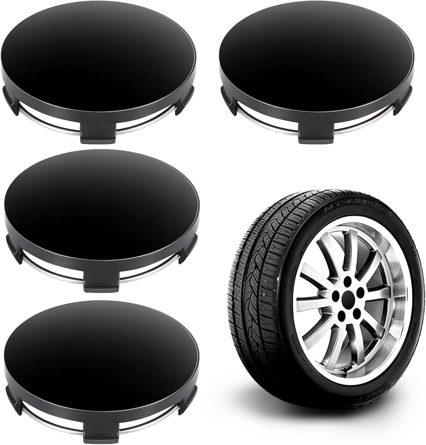 VAPORVERSE 4 Pcs Wheel Centre Caps for BMW X3 M50 xDrive 2025 2026, Hub Covers Wheel Center Cover Cap Rim Hub, Waterproof DustProof Wheel Decoration Cover,60mm