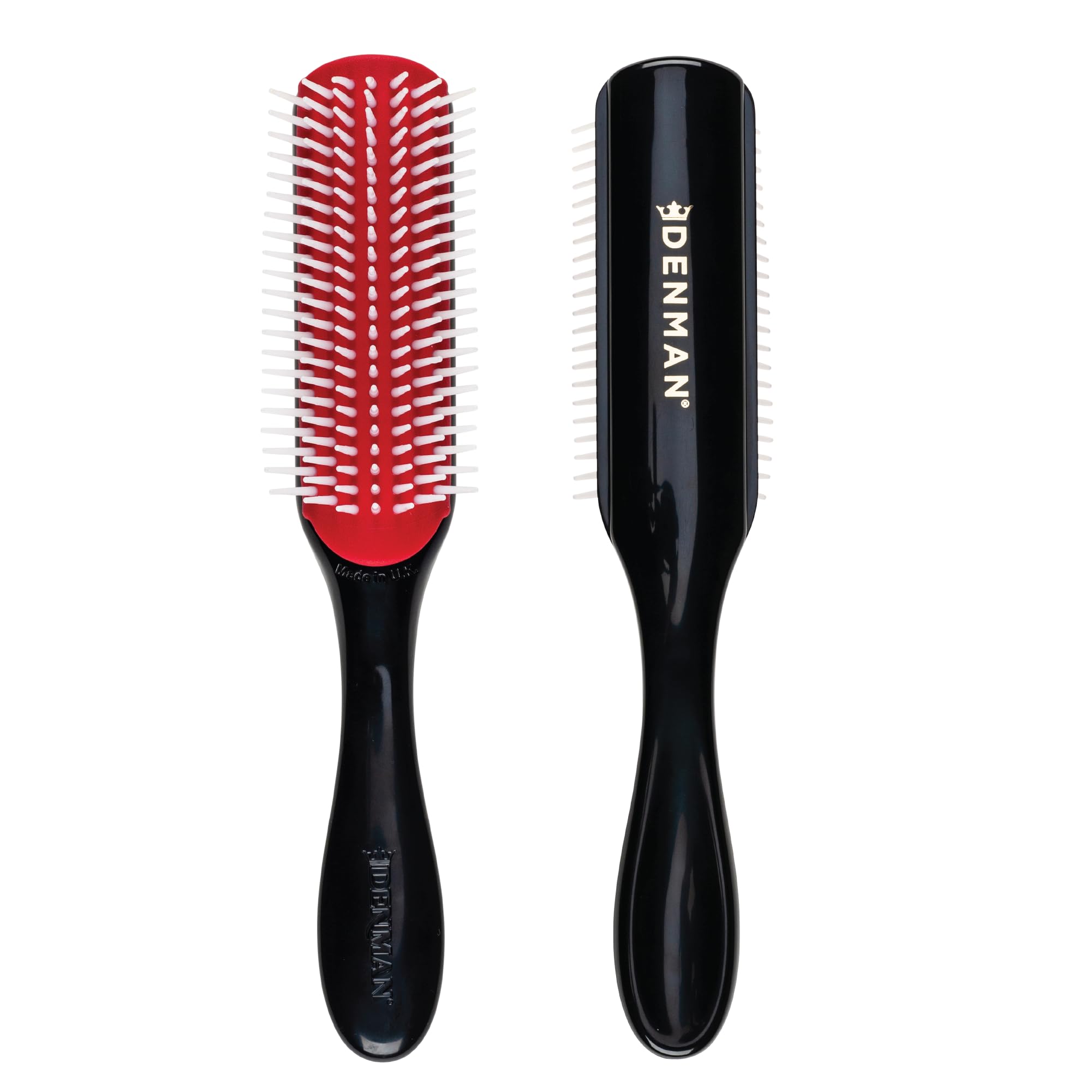 Denman Classic Styling Brush 7 Rows - D3 - Hair Brush for Blow-Drying & Styling – Detangling, Separating, Shaping & Defining Curls