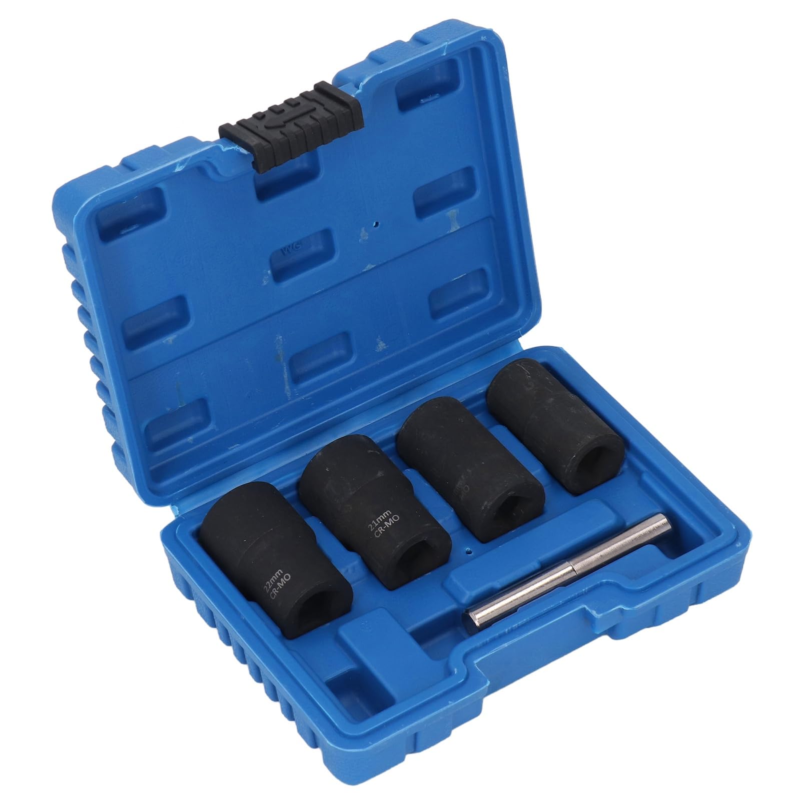 Universal Bolt Extractor Kit:Chrome Molybdenum Steel Bolt Extractor Set for Damaged Nuts and Bolts, Sizes 17mm,19mm,21mm,22mm
