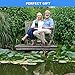 BUZIFU Pond Netting, 15 x 20FT Heavy Duty Pond Net for Koi Ponds, Garden Pool Fine Mesh Netting Kit for Leaves, Protects Koi Fish from Birds Cats Predators, with 14 Stakes and 30 Cable Zip Ties