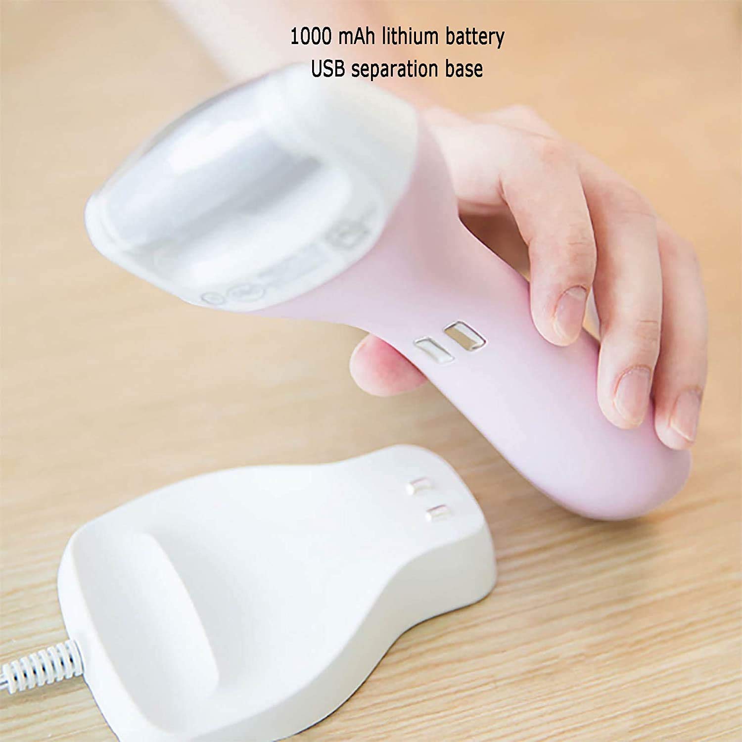 Removedor de callos de pie eléctrico, herramientas electrónicas de pie pedicure para hombres para hombres, 2 cabezas de molienda para muertos, piel seca agrietada, protección automática de la ind