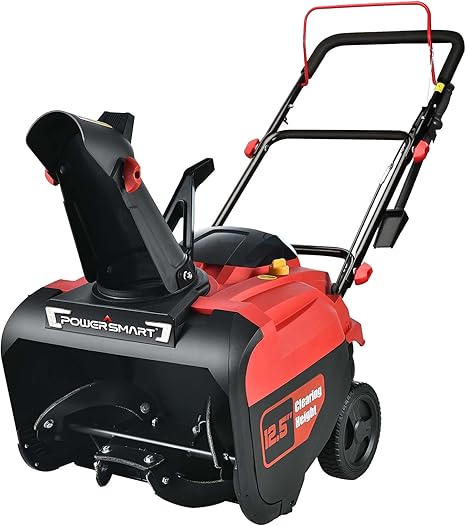 Review PowerSmart Snow Blower Gas Powered 21-Inch, 212cc Engine with Electric Start, Single-Stage Snowblower PS21