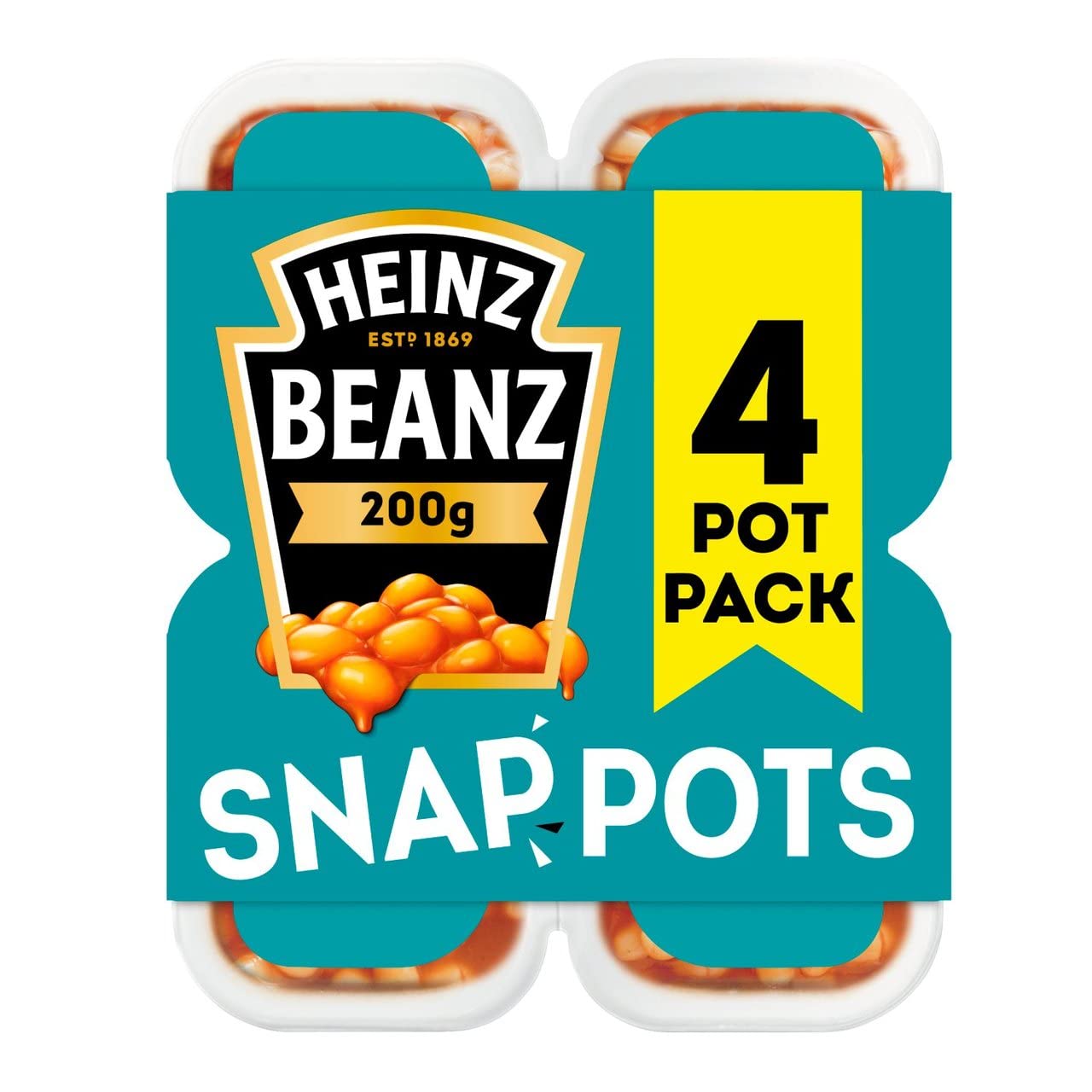 HEINZBaked Beans Snap Pots 200g (4 pack)