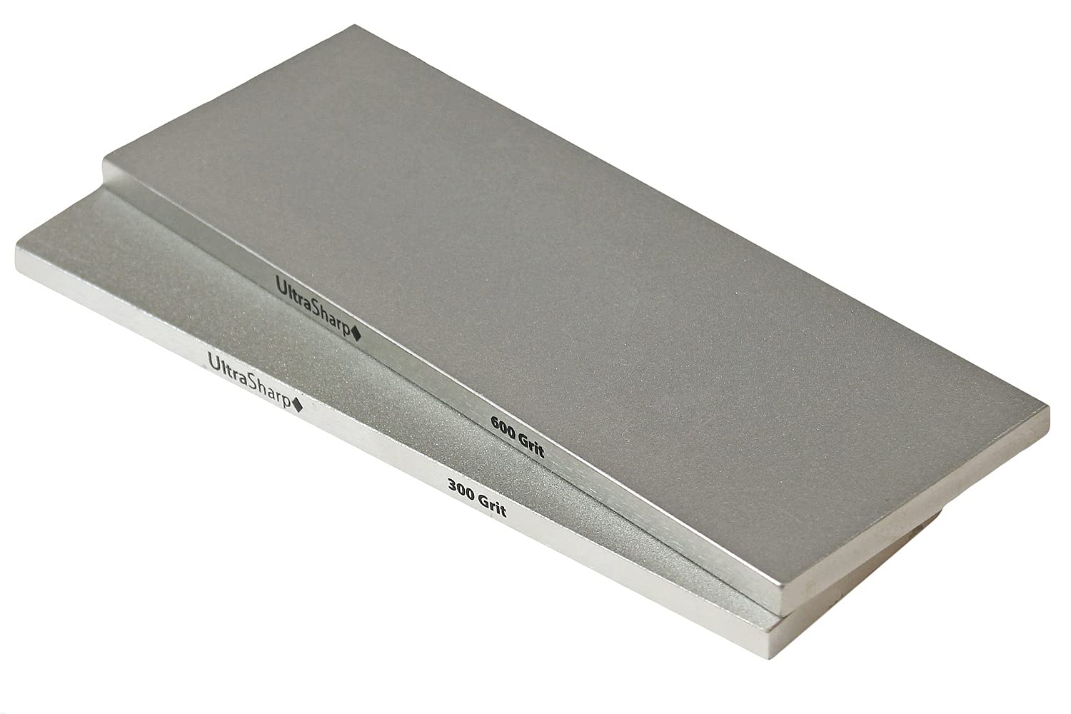 Ultra Sharp Diamond Sharpening Stone Set - 300 & 600 Grits - 8 x 3 - With Holder