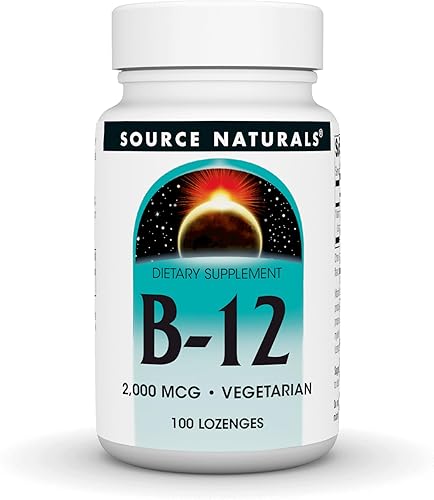 Source Naturals Vitamina B-12 2000 mcg apoya la producciĂłn de energĂa - 100 pastillas Source Naturals Vitamina B-12 2000 mcg apoya la producciĂłn de energĂa - 100 pastillas