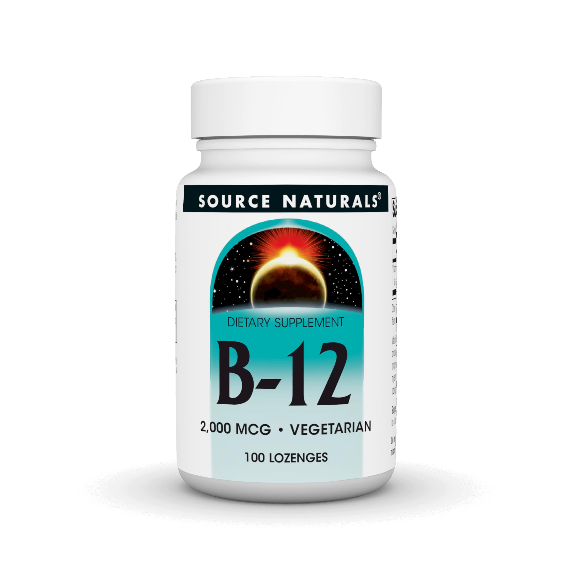 Source Naturals Vitamin B-12, 2000 mcg - 100 Vegetarian Lozenges
