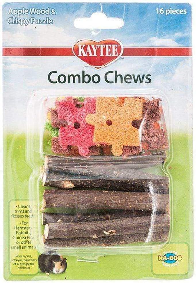 Kaytee Combo Chew Apple Wood & Puzzle