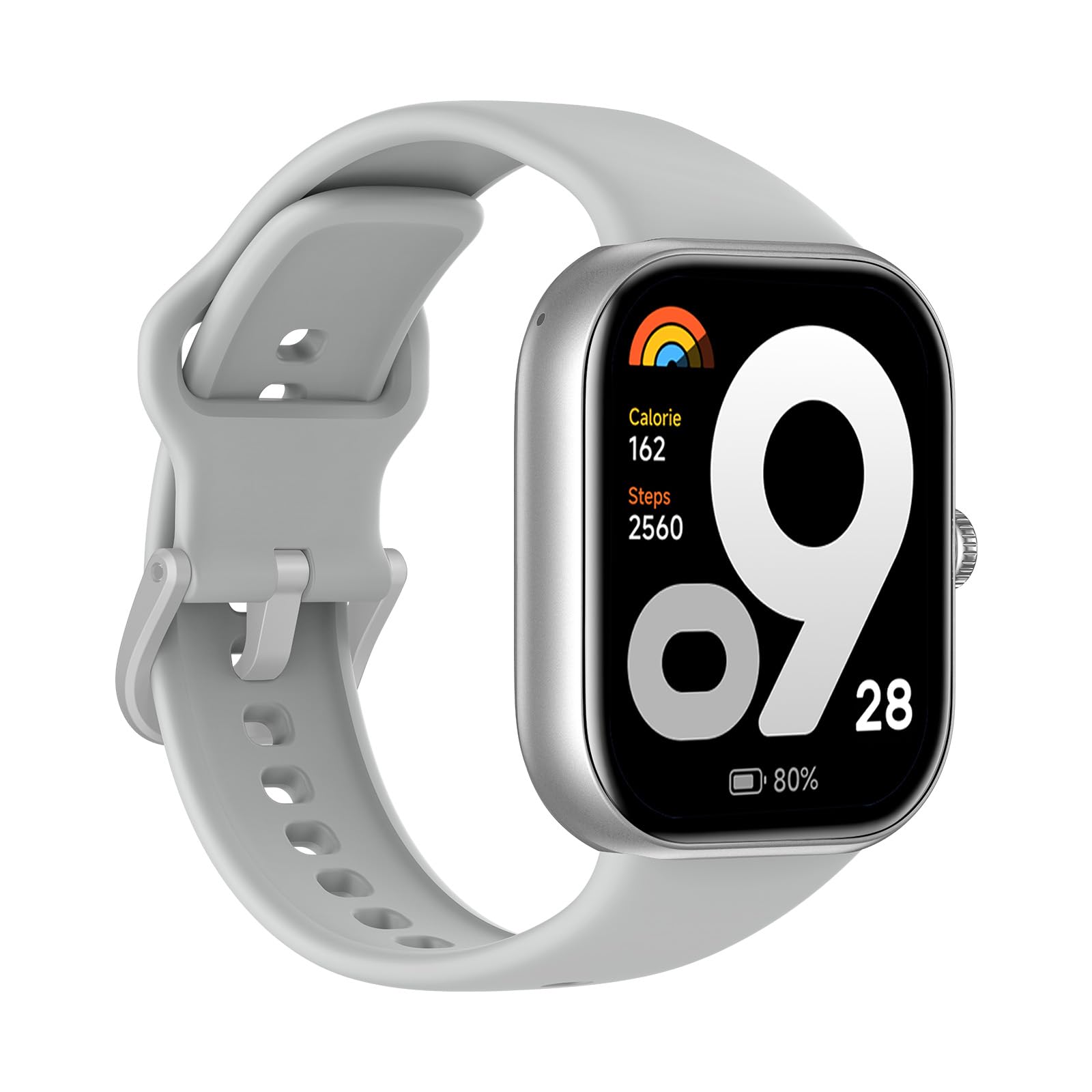Redmi Move Smartwatch | 1.85" AMOLED (390×450, 600 nits) | Bluetooth Calling | 140+ Sports | 24×7 HR & SPO₂ | AOD | Up to 14-Day Battery | HyperOS (Silver Sprint Strap)-image-18