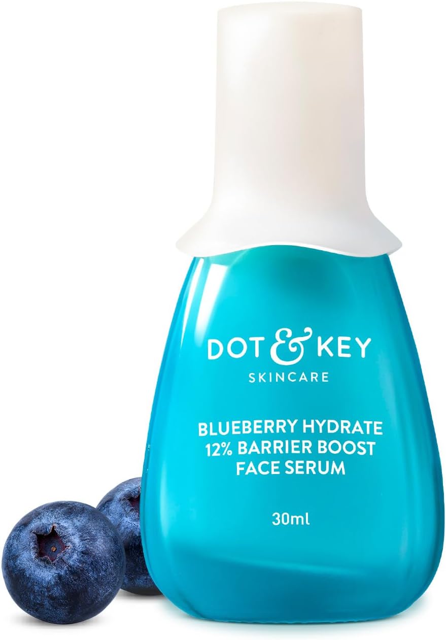 Dot & Key Blueberry Hydrate 12% Barrier Boost Serum with 7 Ceramides | Niacinamide & Hyaluronic Acid, Reduces Dark Spots, Brightens Skin, Provides Intense Hydration & Repairs Skin Barrier | 30ml