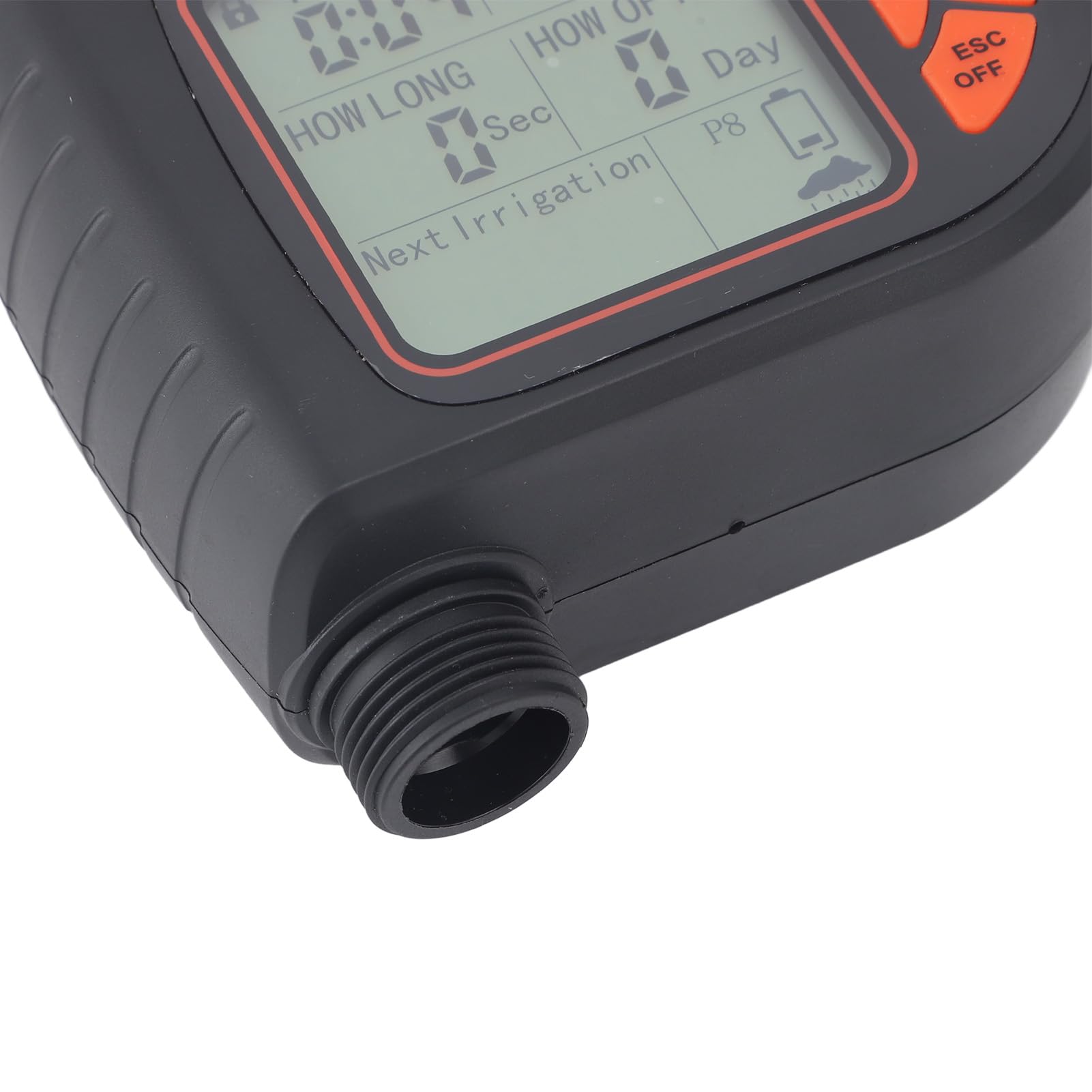 Timer per irrigazione automatica intelligente con sensore pioggia, controller di irrigazione programmabile da G3/4 a G1/2 - Ampio display LCD, timer per rubinetto tubo da giardino