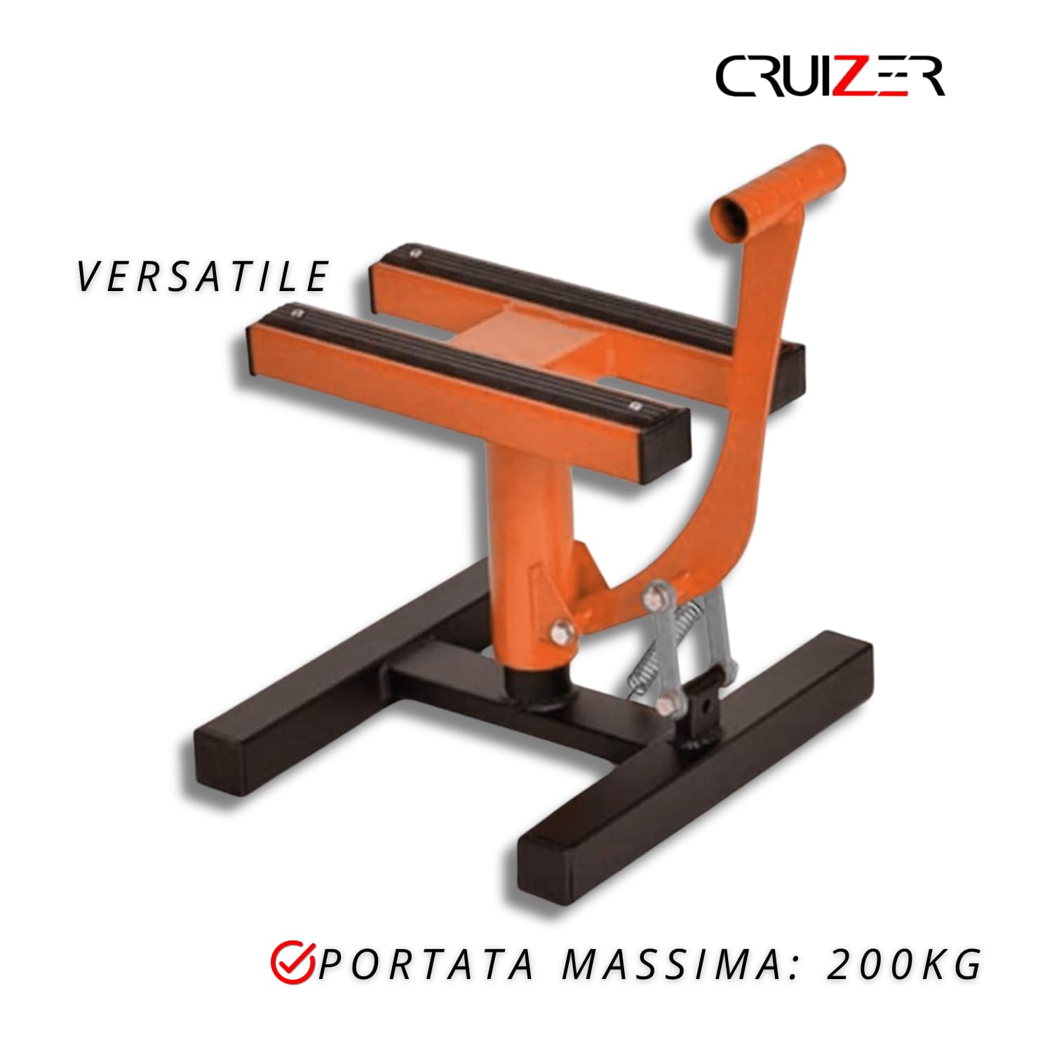 Cruizer - Béquille centrale lève-moto, pour l’entretien de moto cross, enduro, charge maximale 200 kg