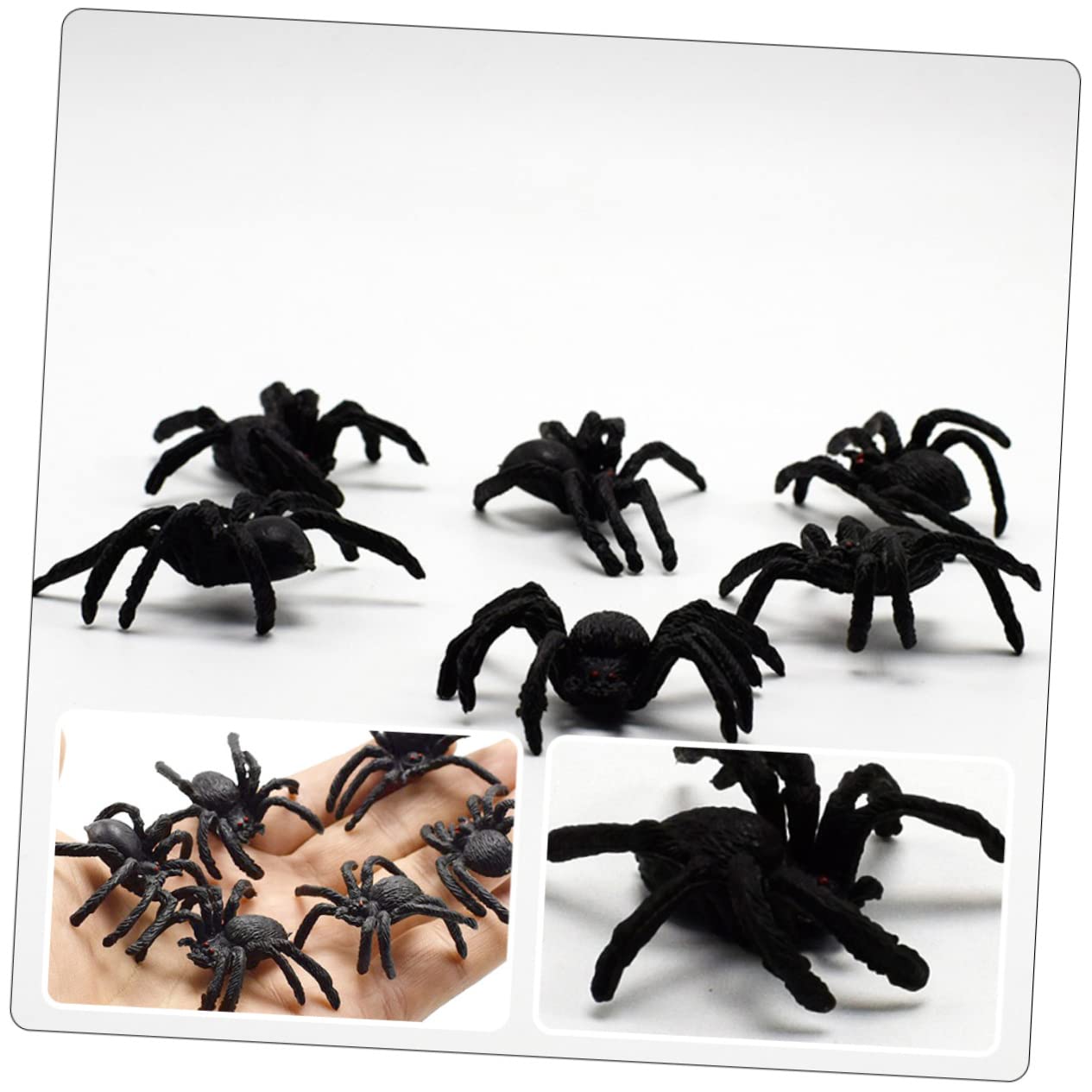 QIZHIQIAMY Halloween-Spinne - Realistische Gruselspinne Für Deko & Streiche