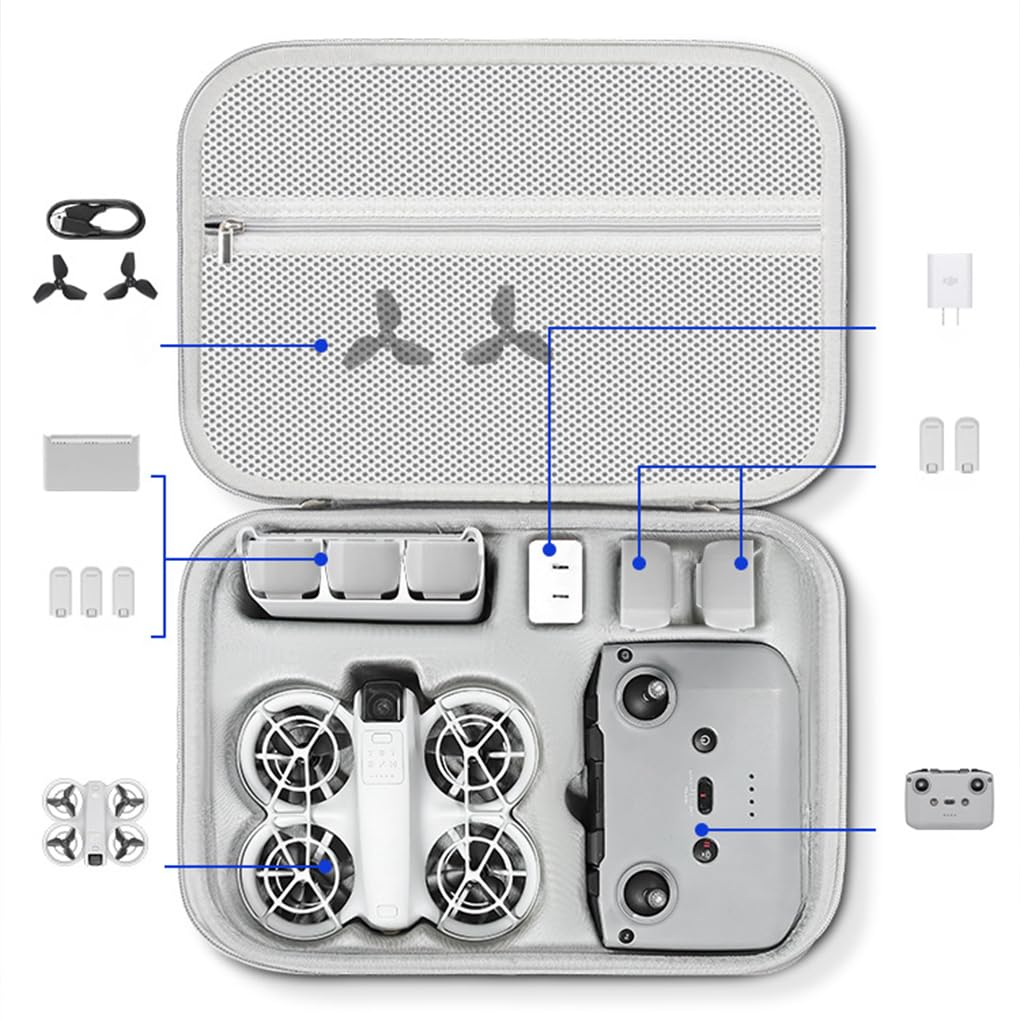 Custodia da viaggio per controller Fly More,Bianco,31*23*10.5 cm